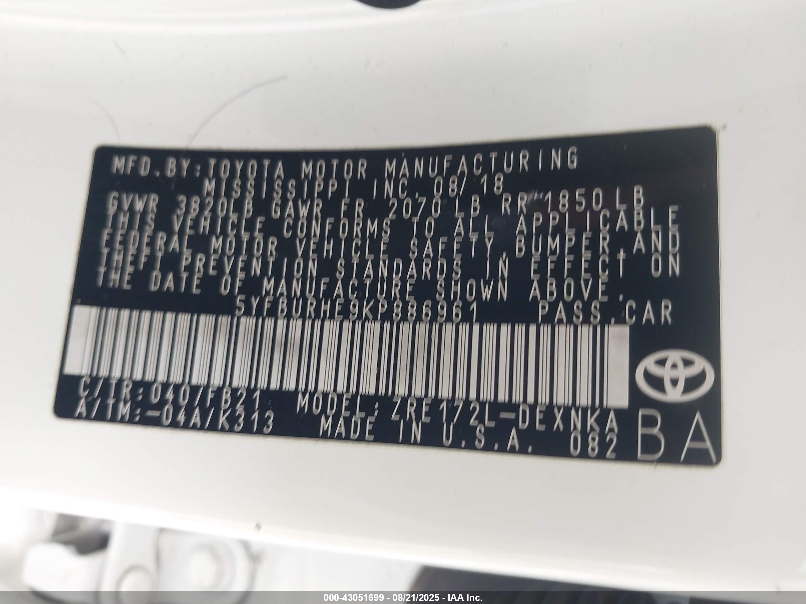 TOYOTA COROLLA image 9