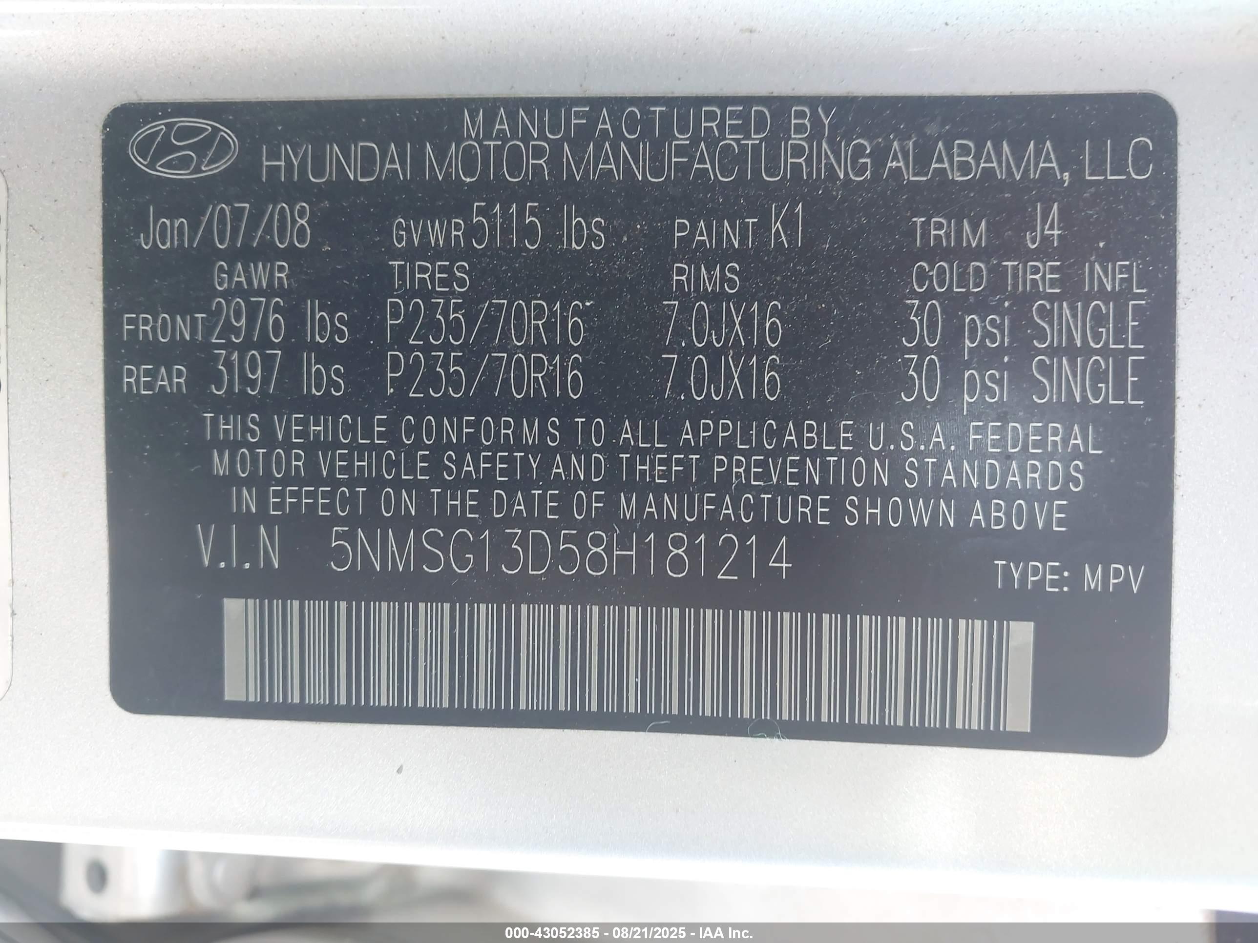 HYUNDAI SANTA image 9