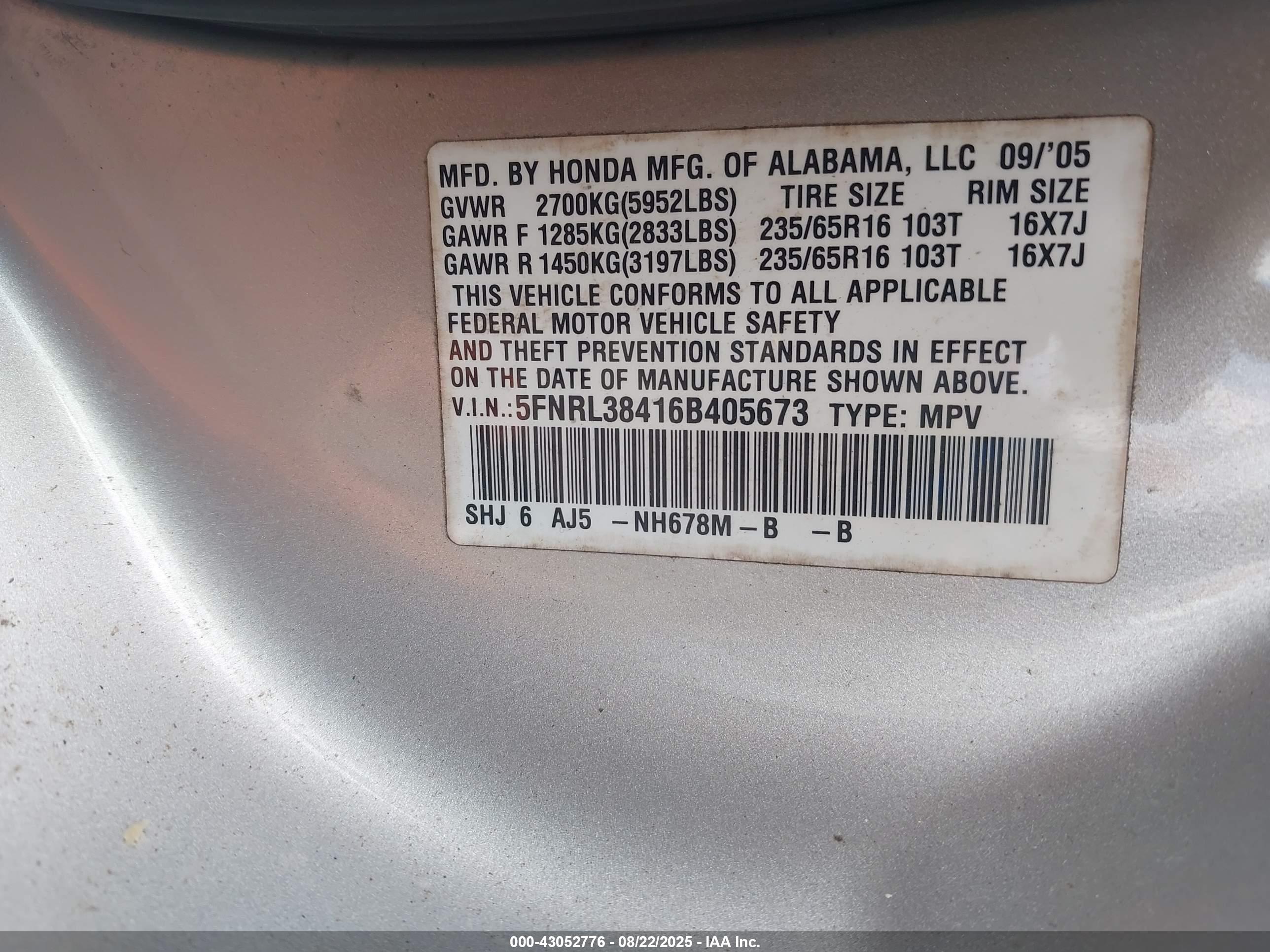 HONDA ODYSSEY image 9