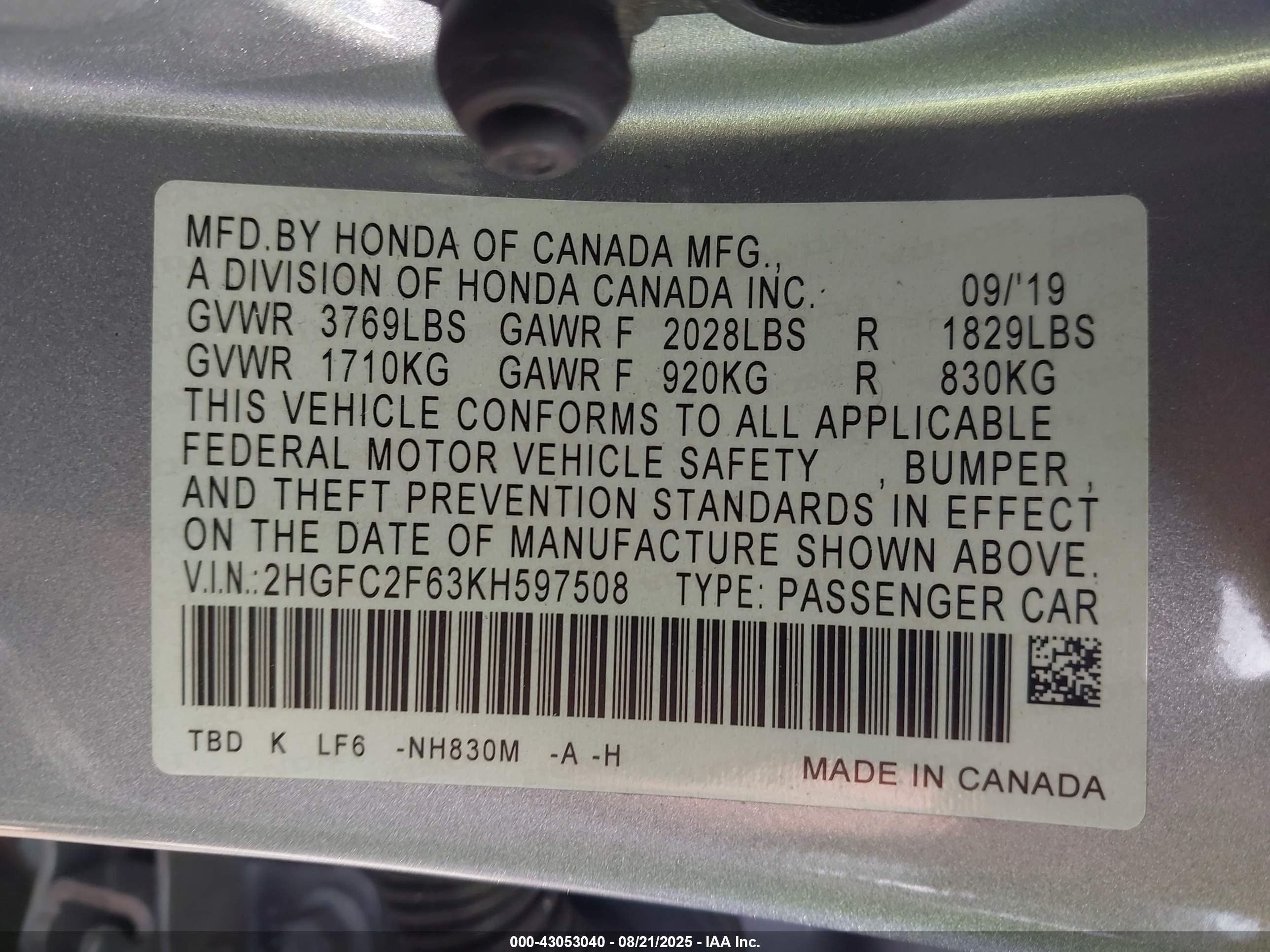 HONDA CIVIC image 9