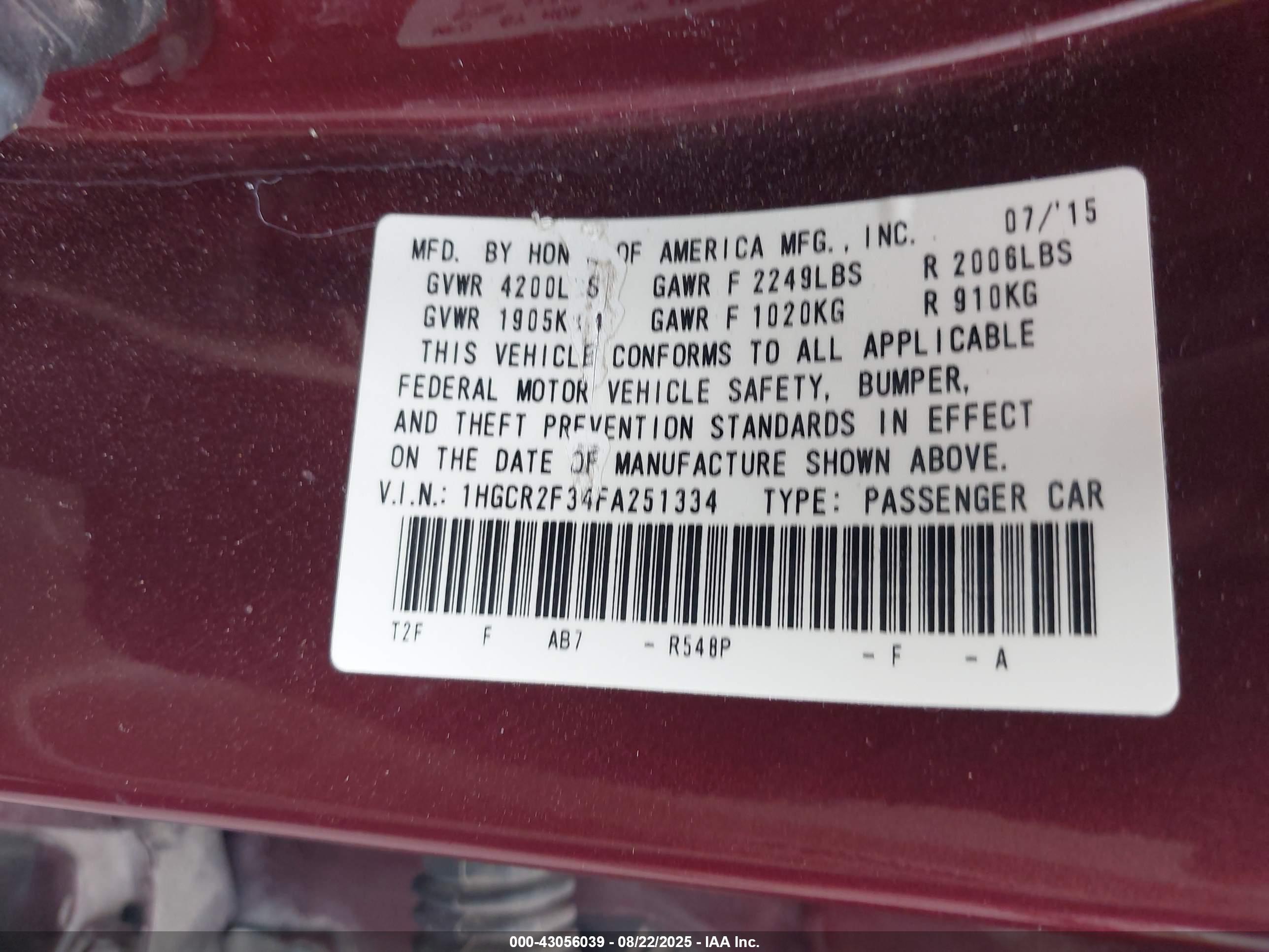 HONDA ACCORD image 9