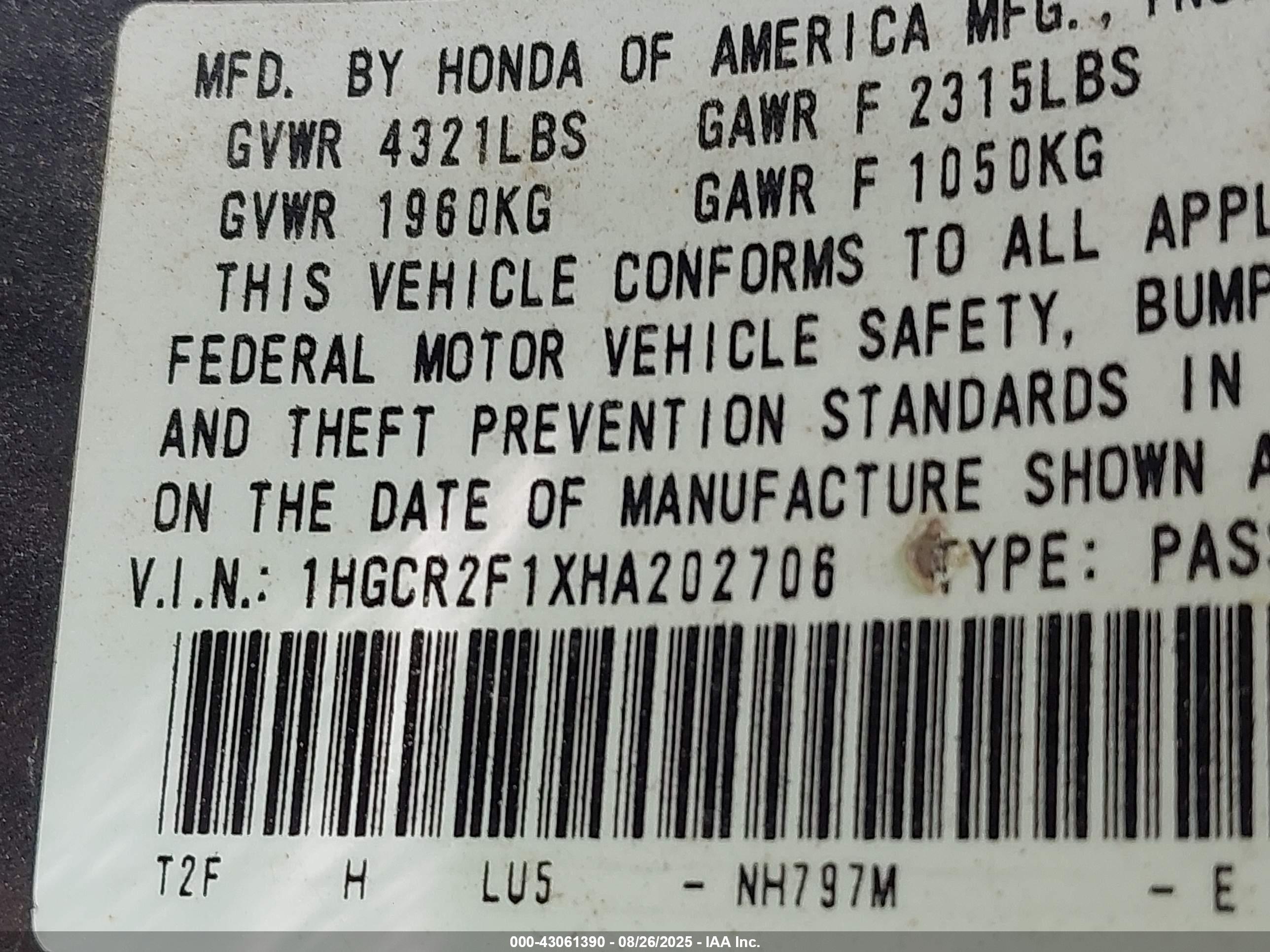 HONDA ACCORD image 9