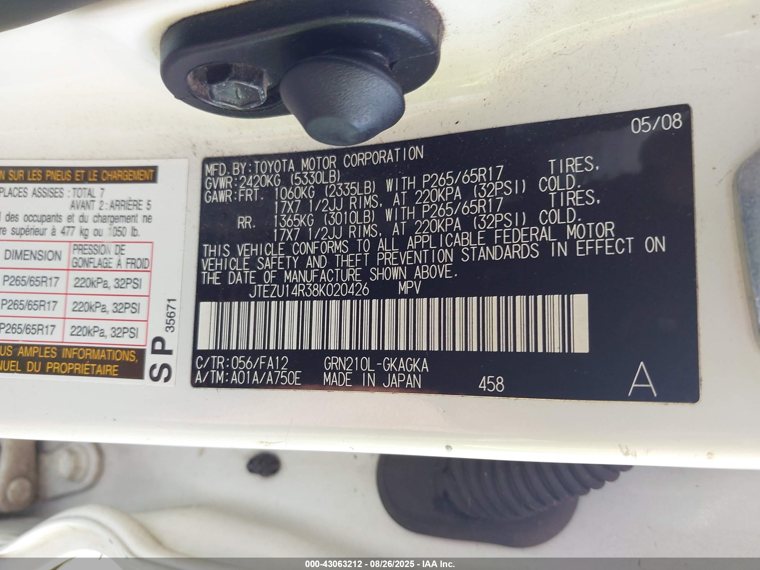 TOYOTA 4RUNNER image 9