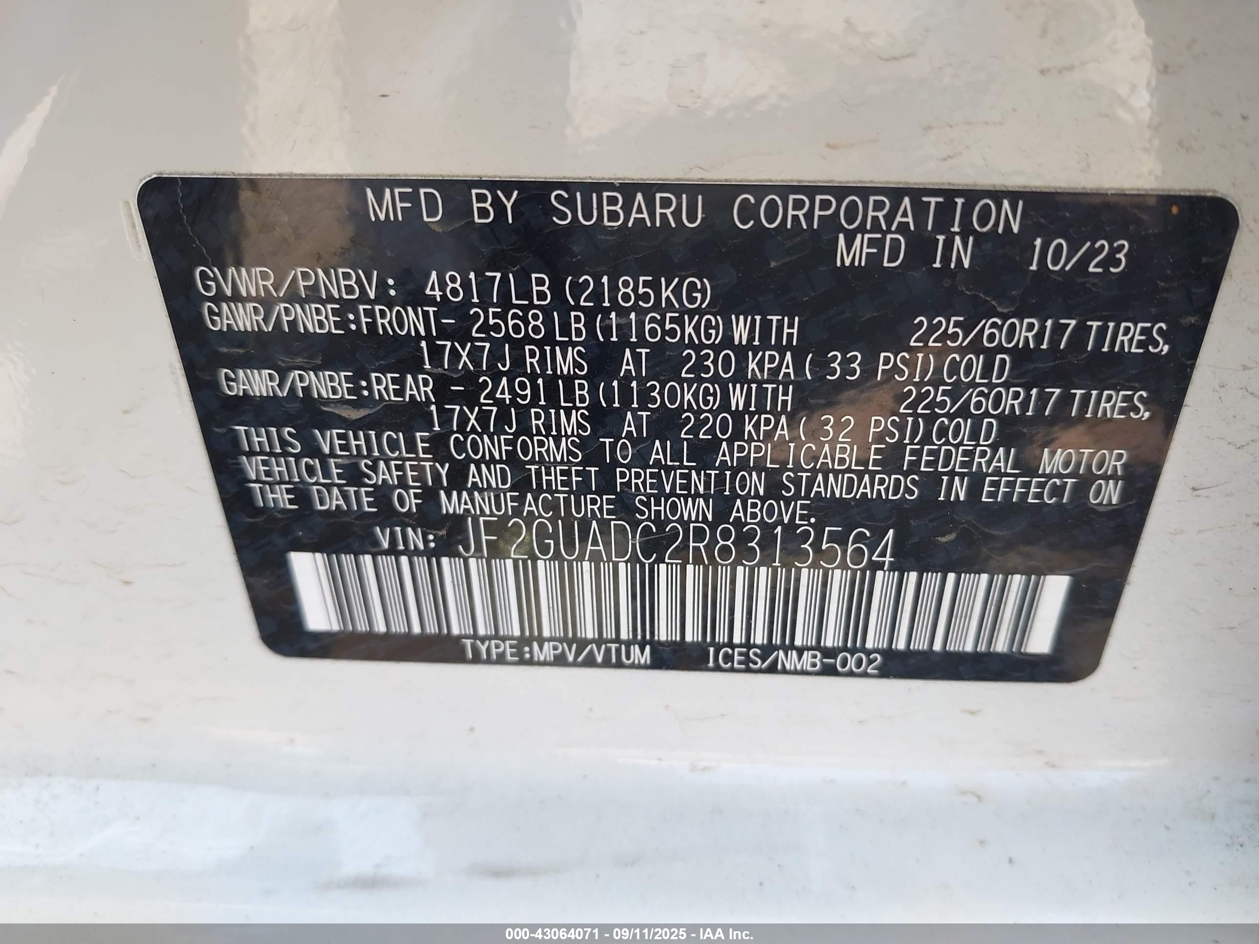 SUBARU CROSSTREK image 9
