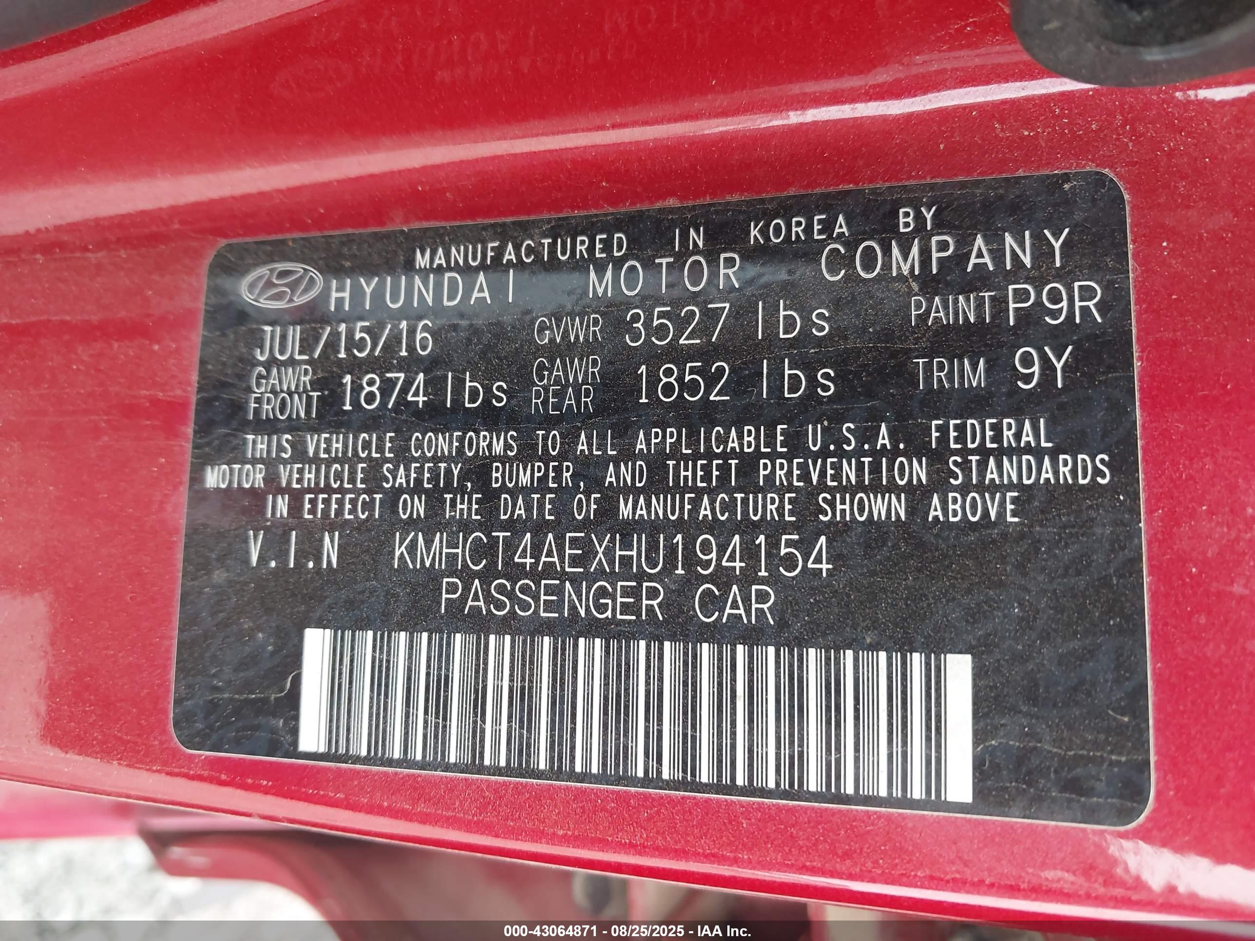 HYUNDAI ACCENT image 9