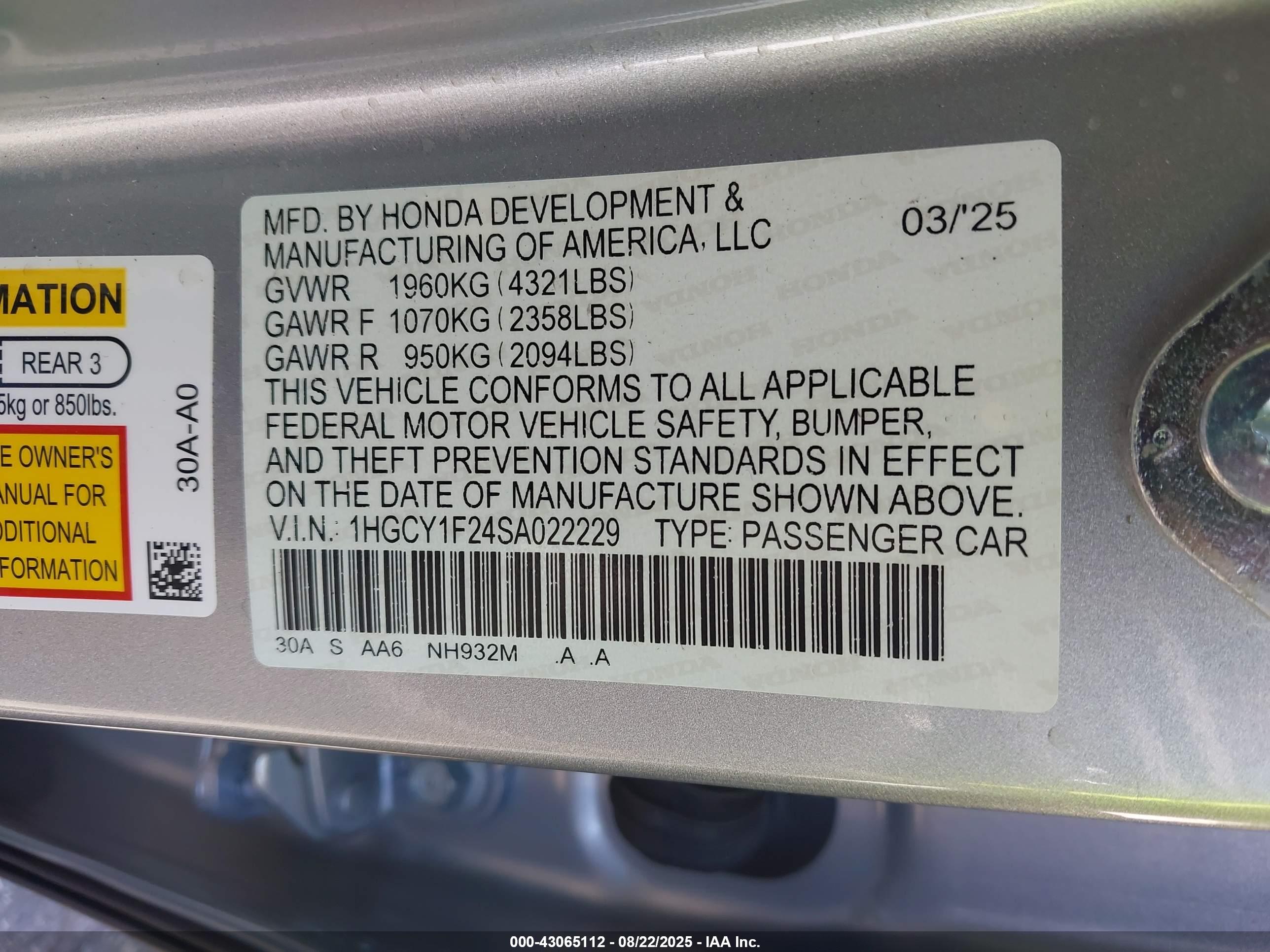 HONDA ACCORD image 9