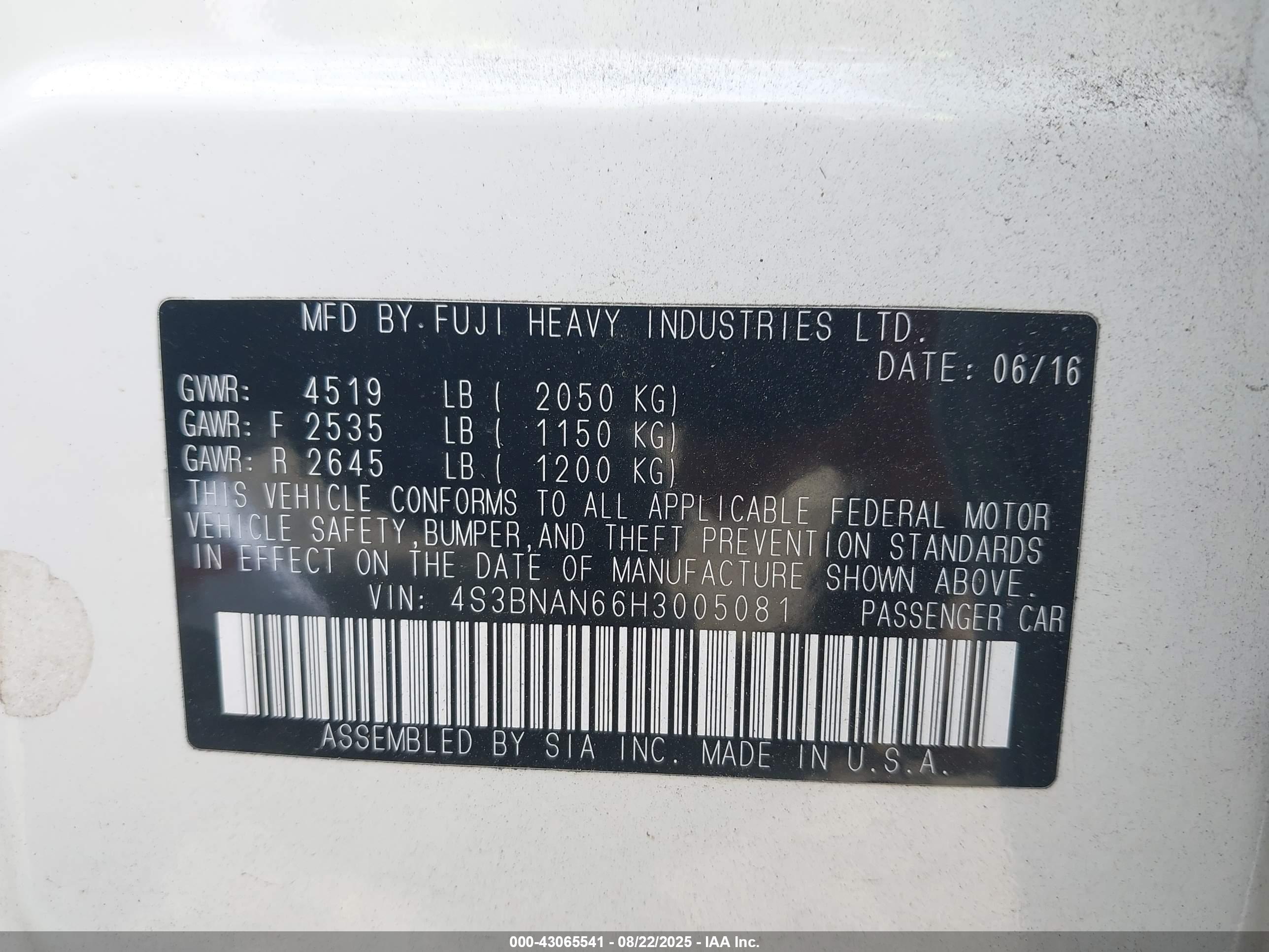 SUBARU LEGACY image 9