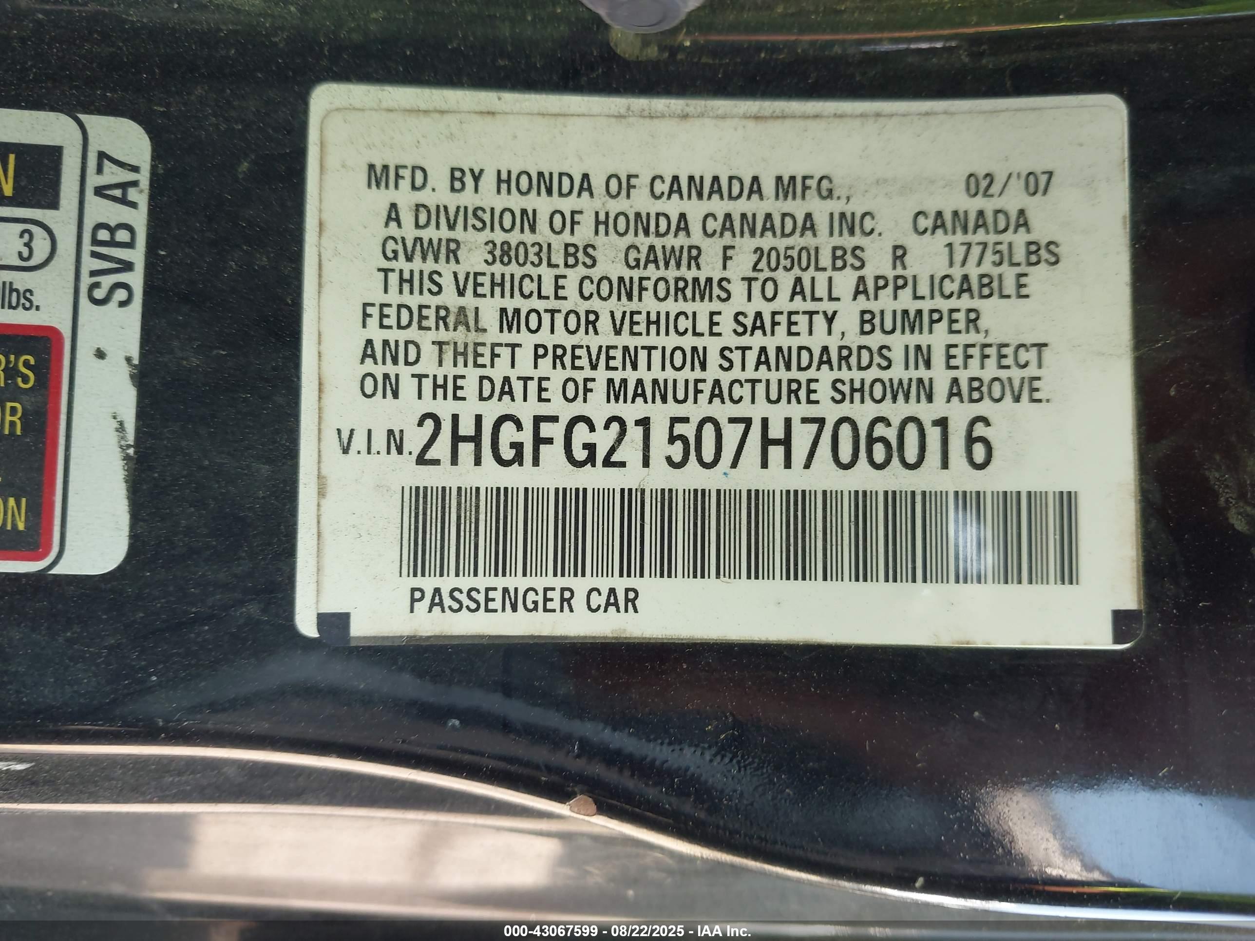 HONDA CIVIC image 9