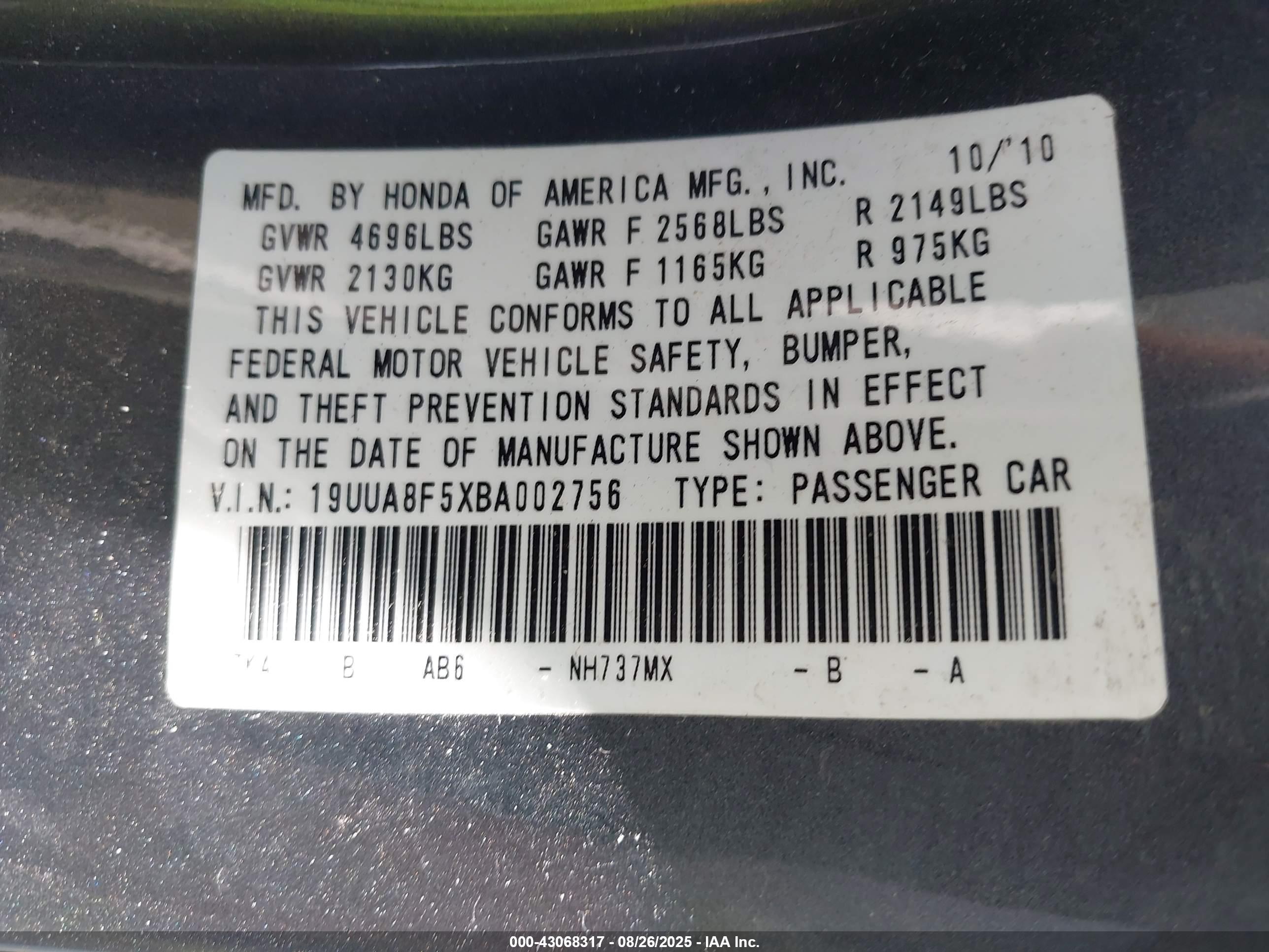 ACURA TL image 9