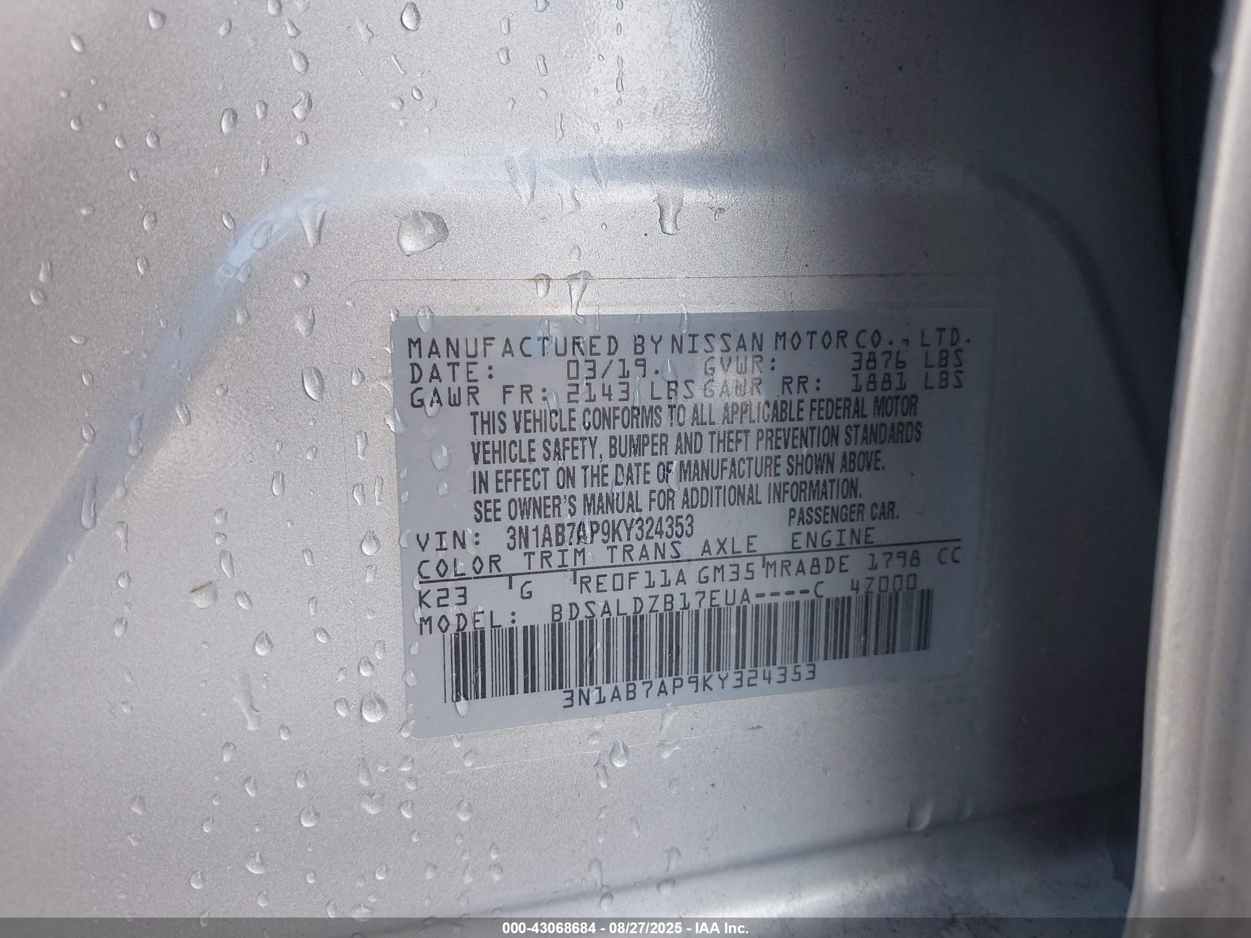 NISSAN SENTRA image 9