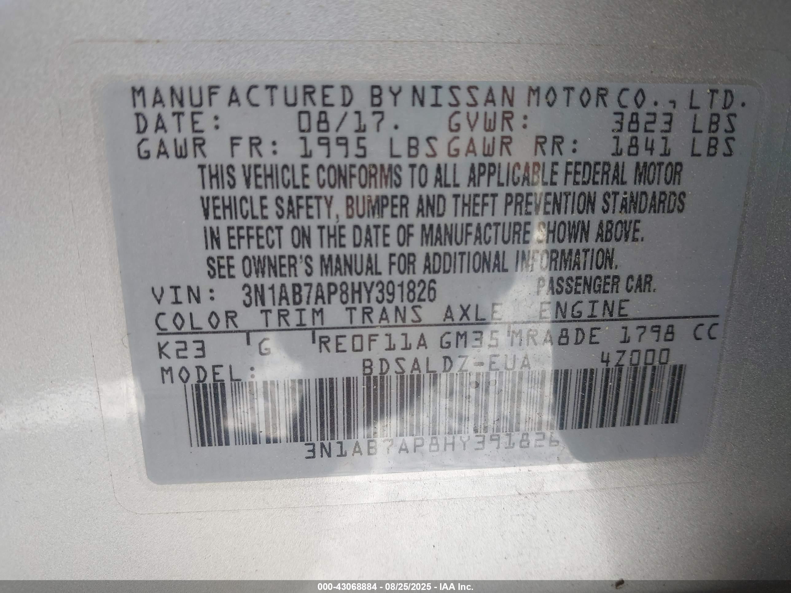 NISSAN SENTRA image 9