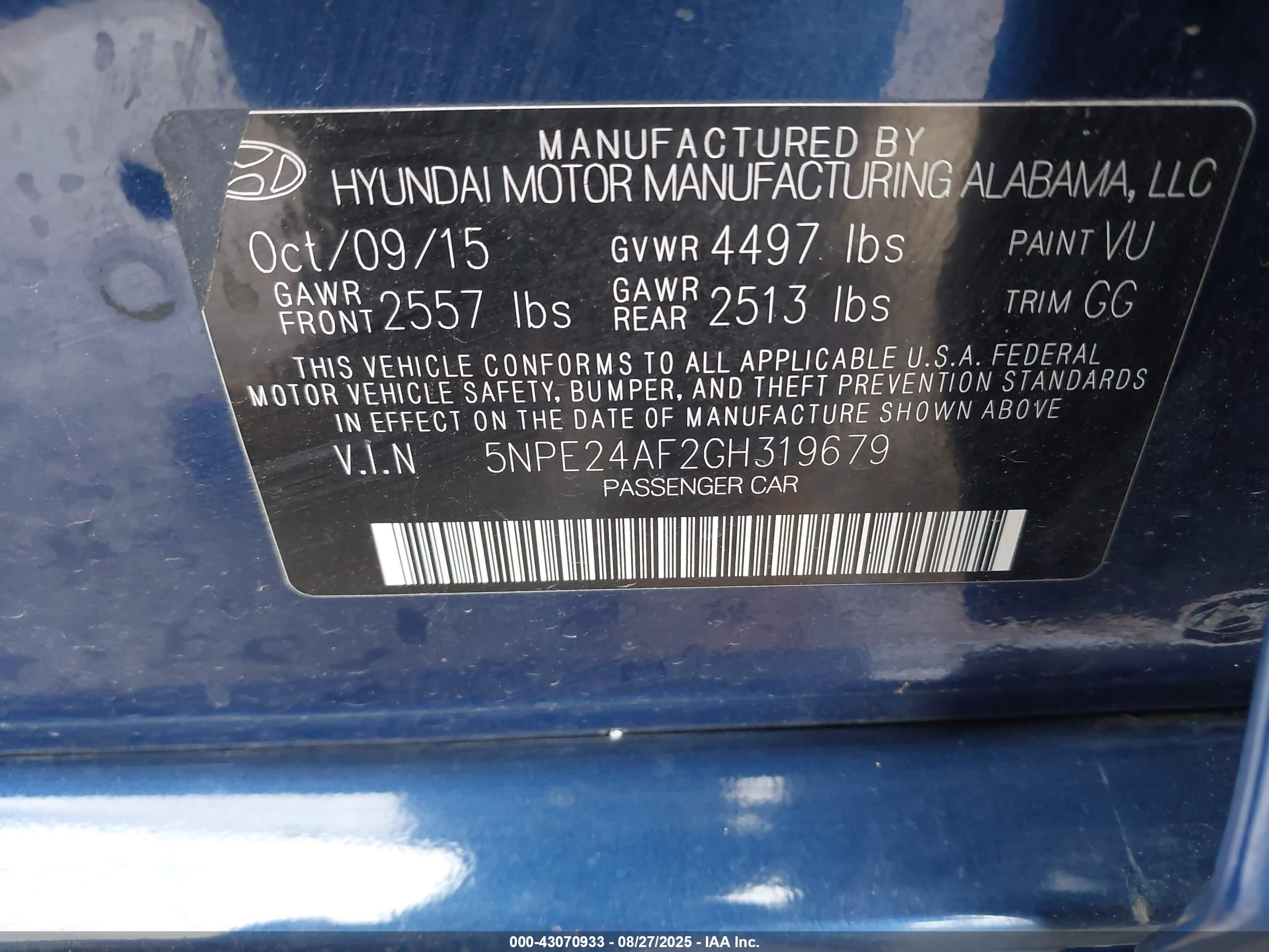 HYUNDAI SONATA image 9