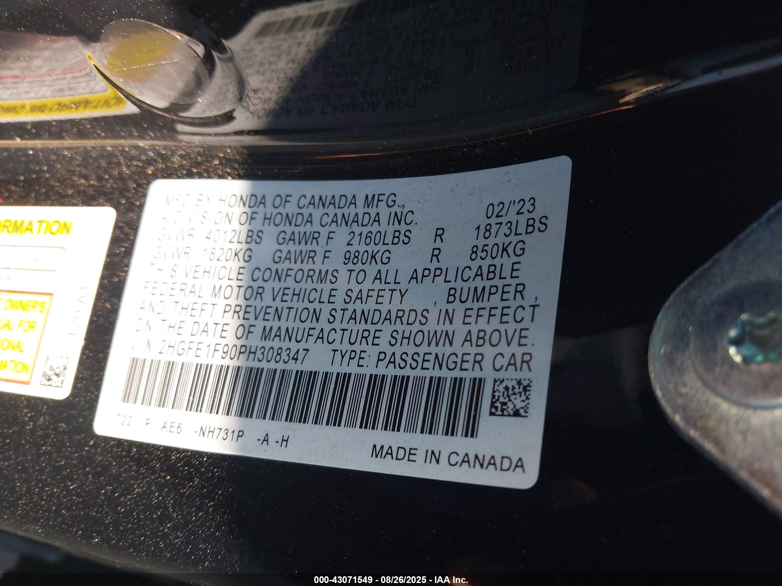 HONDA CIVIC image 9