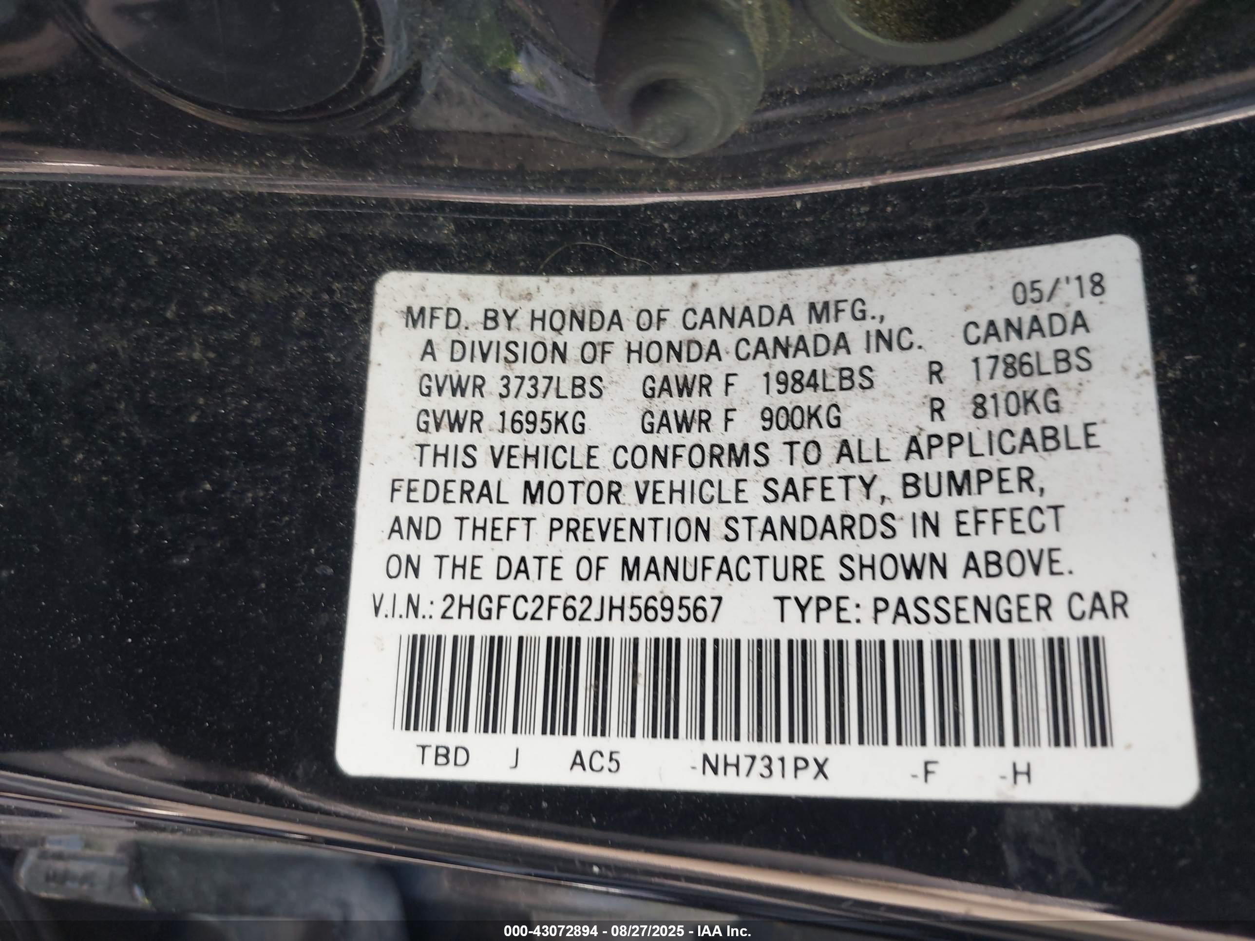 HONDA CIVIC image 9