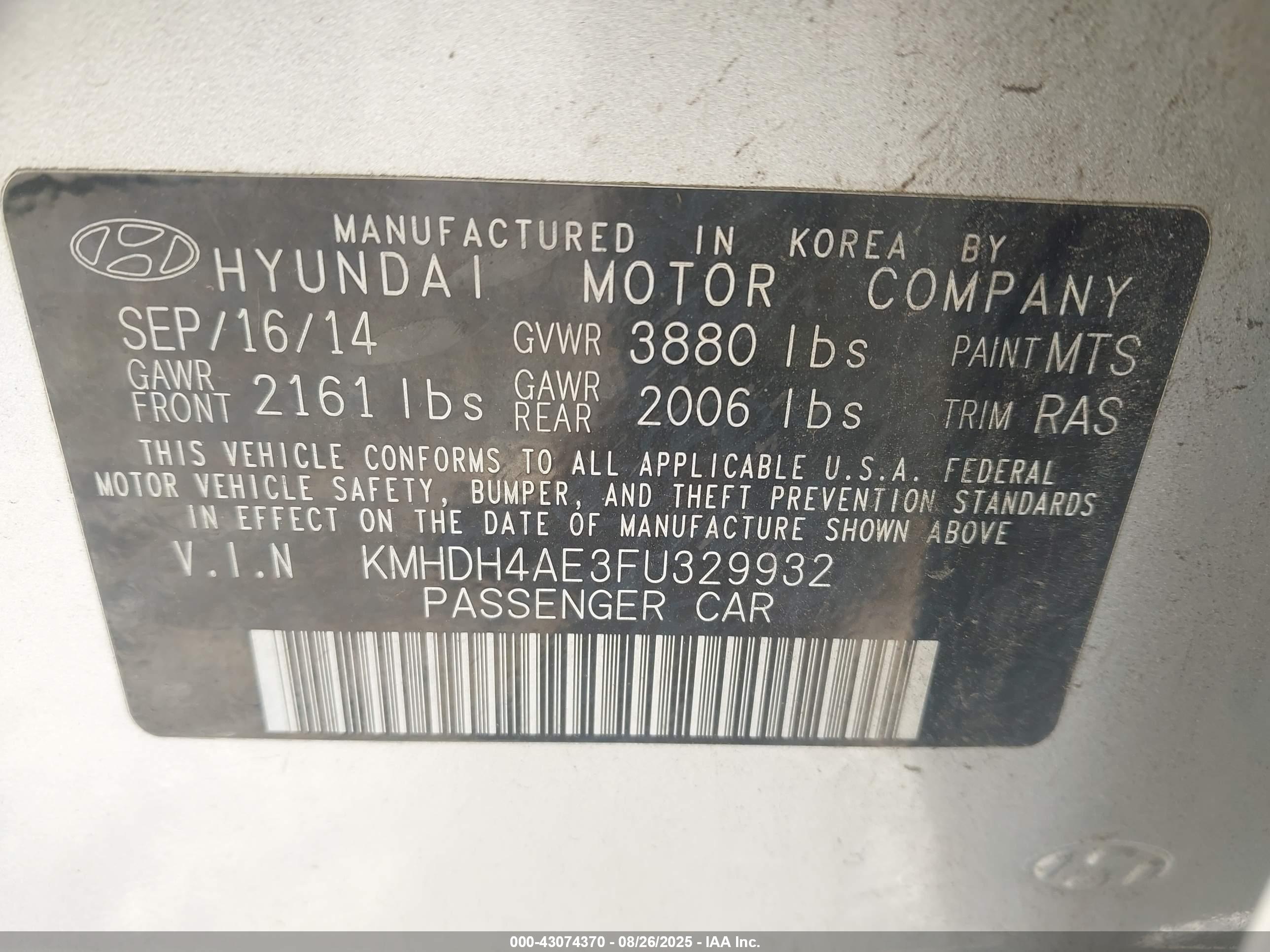 HYUNDAI ELANTRA image 9