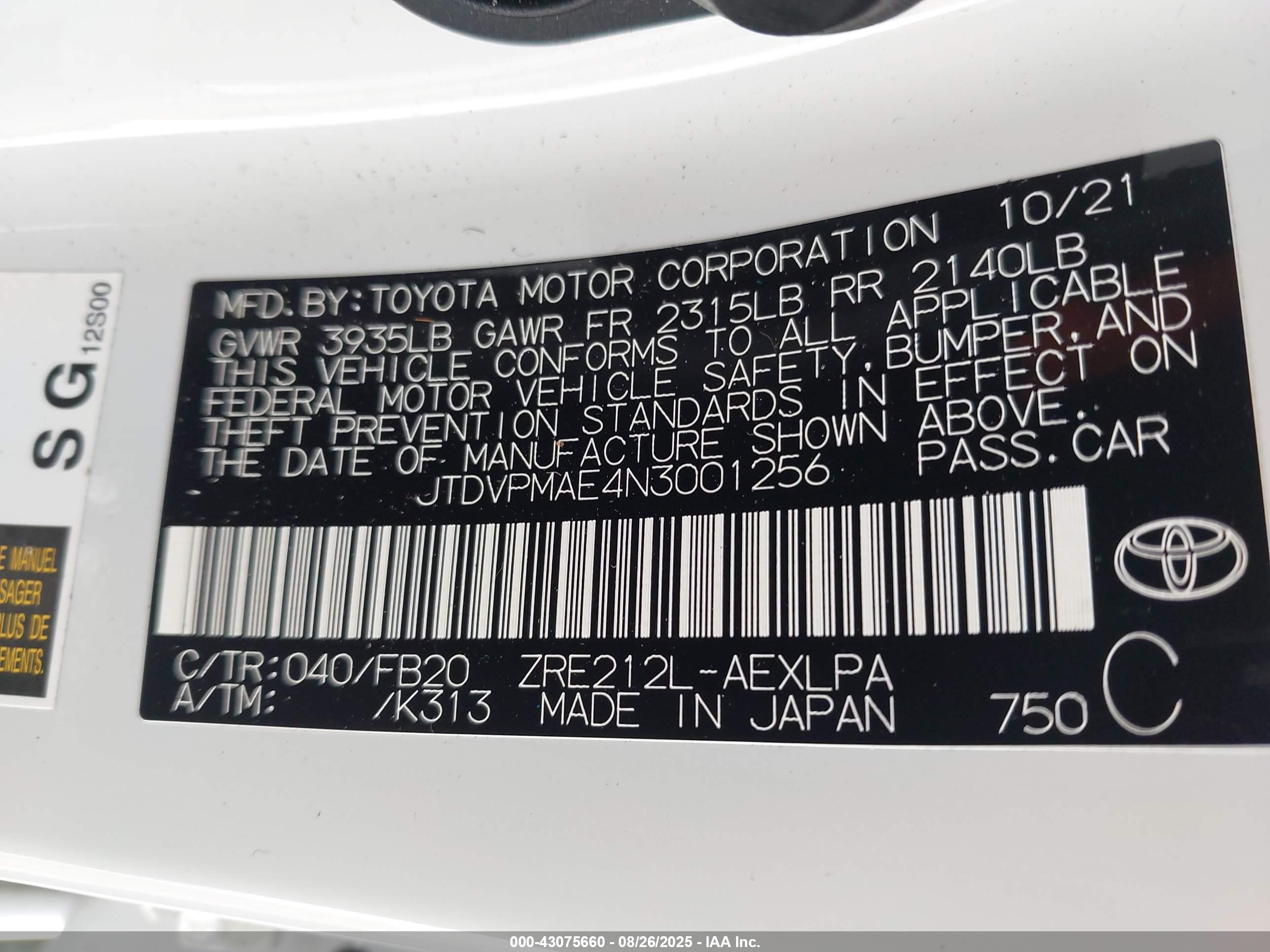 TOYOTA COROLLA image 9