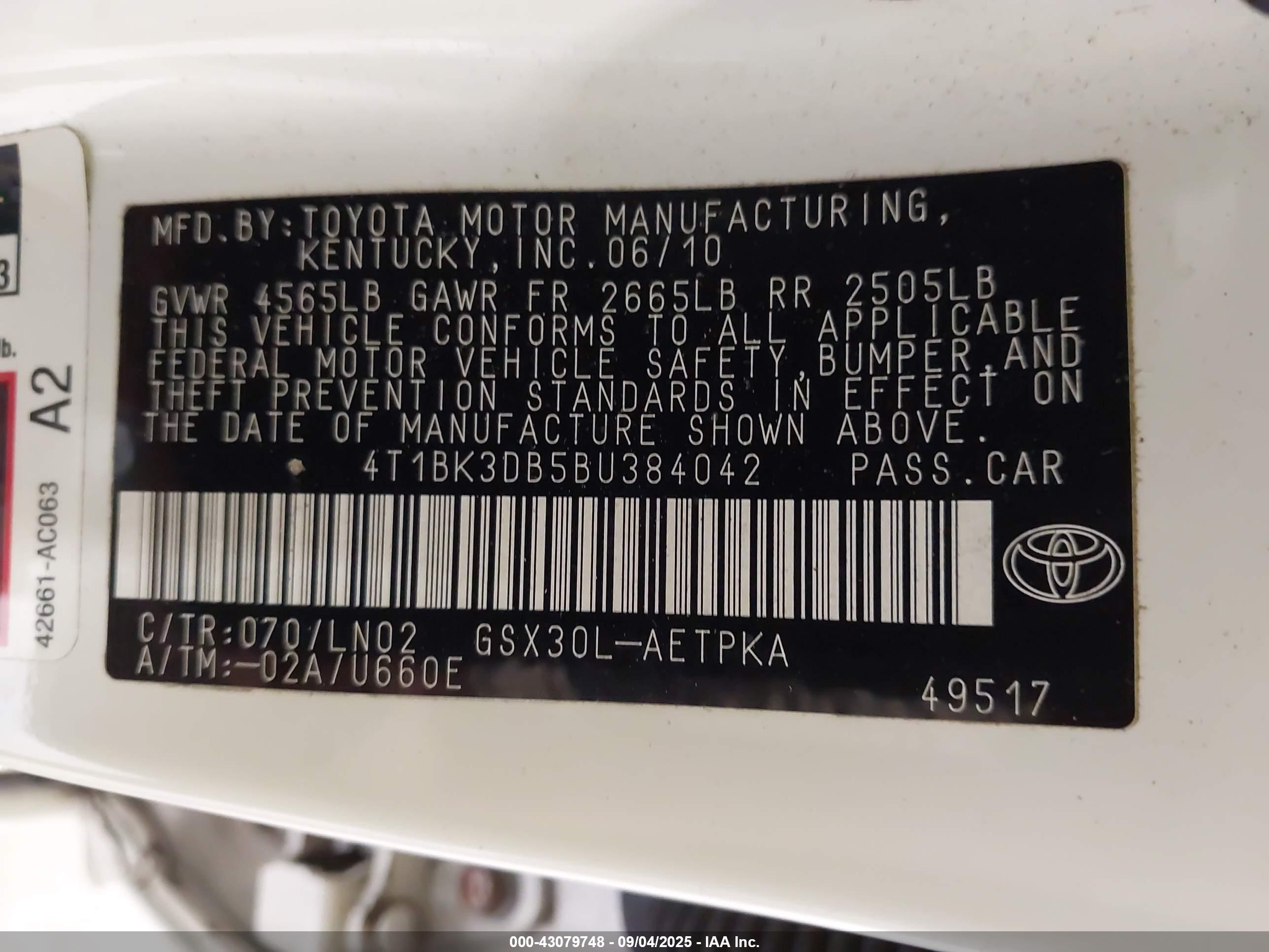 TOYOTA AVALON image 9