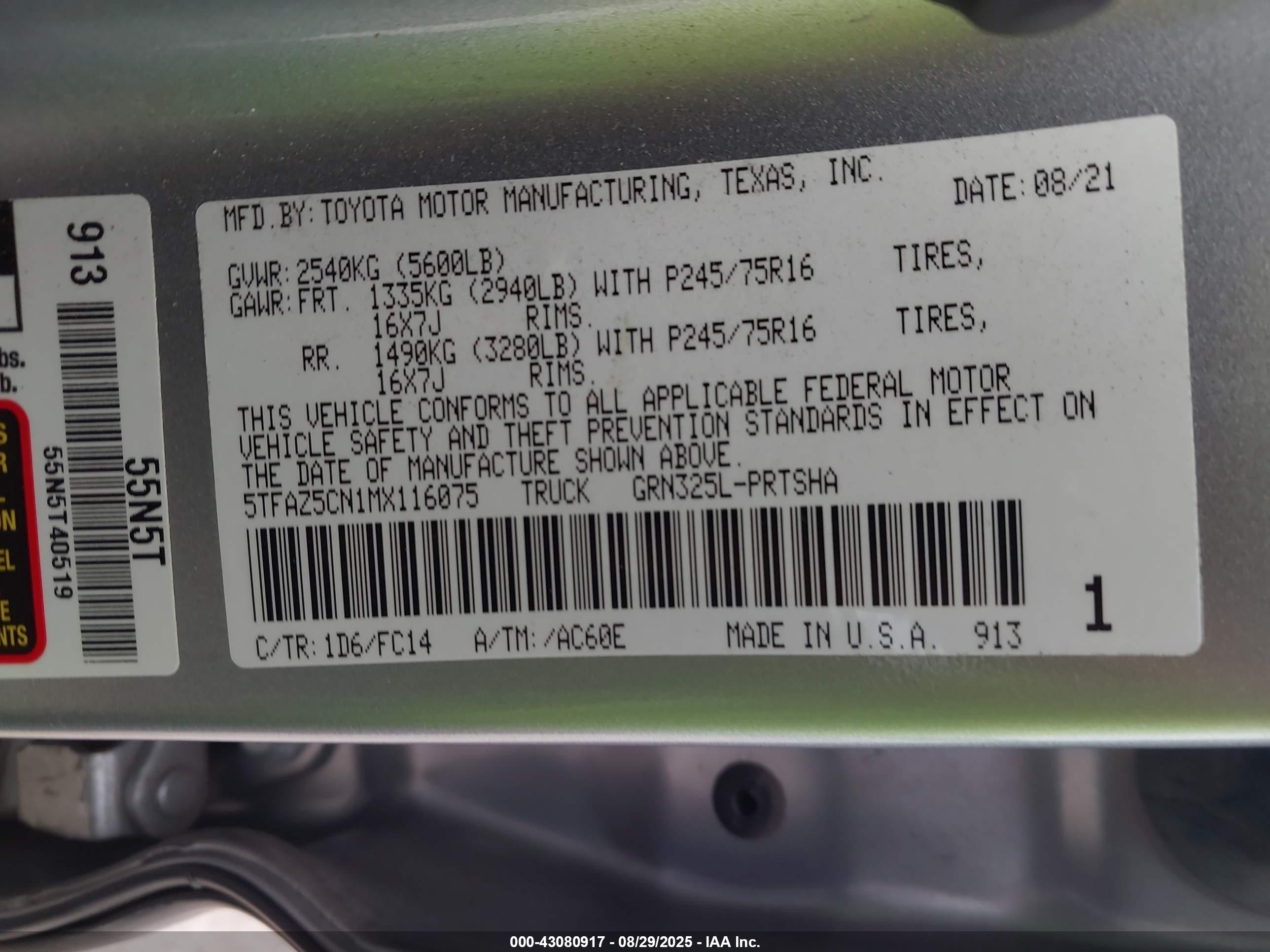 TOYOTA TACOMA image 9