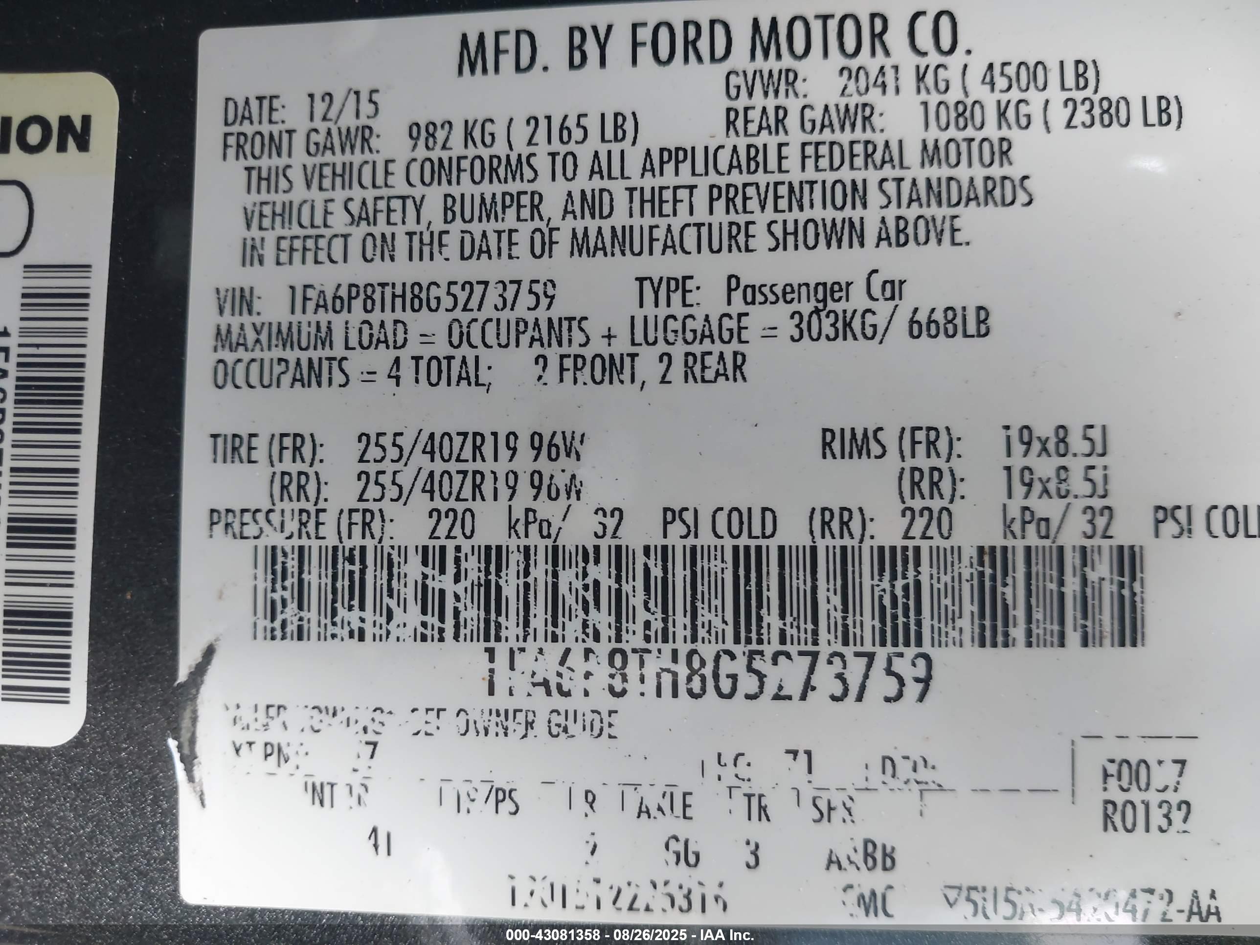 FORD MUSTANG image 9