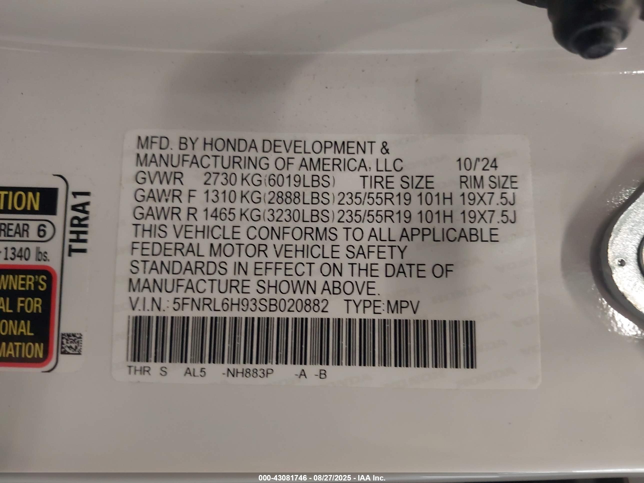 HONDA ODYSSEY image 9