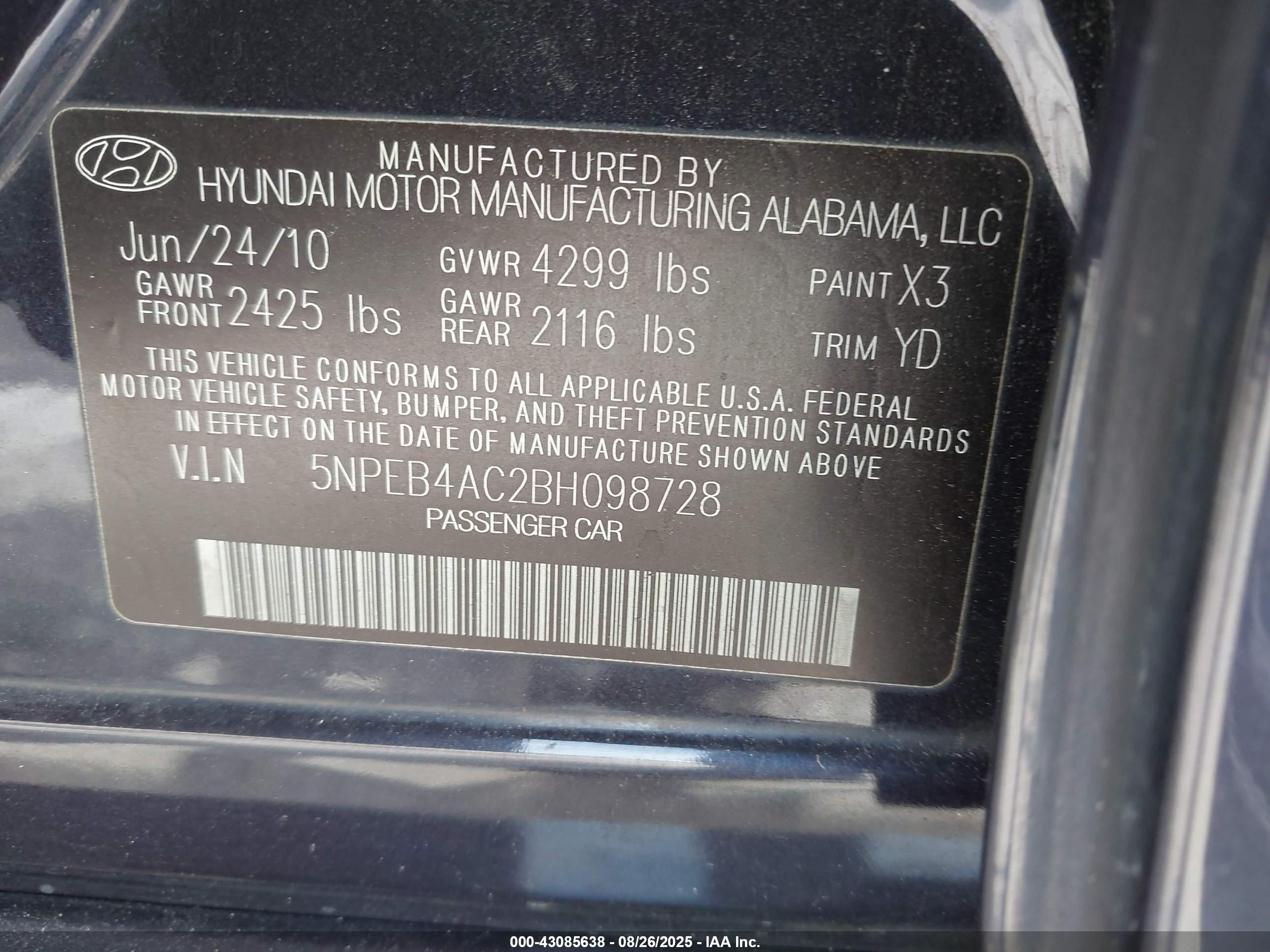 HYUNDAI SONATA image 9