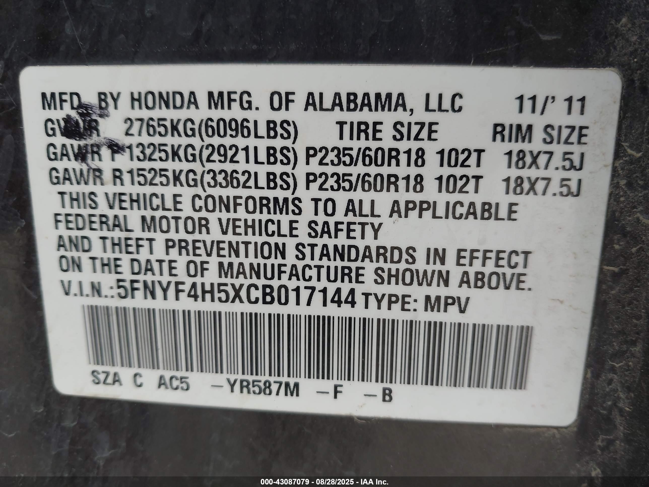 HONDA PILOT image 9