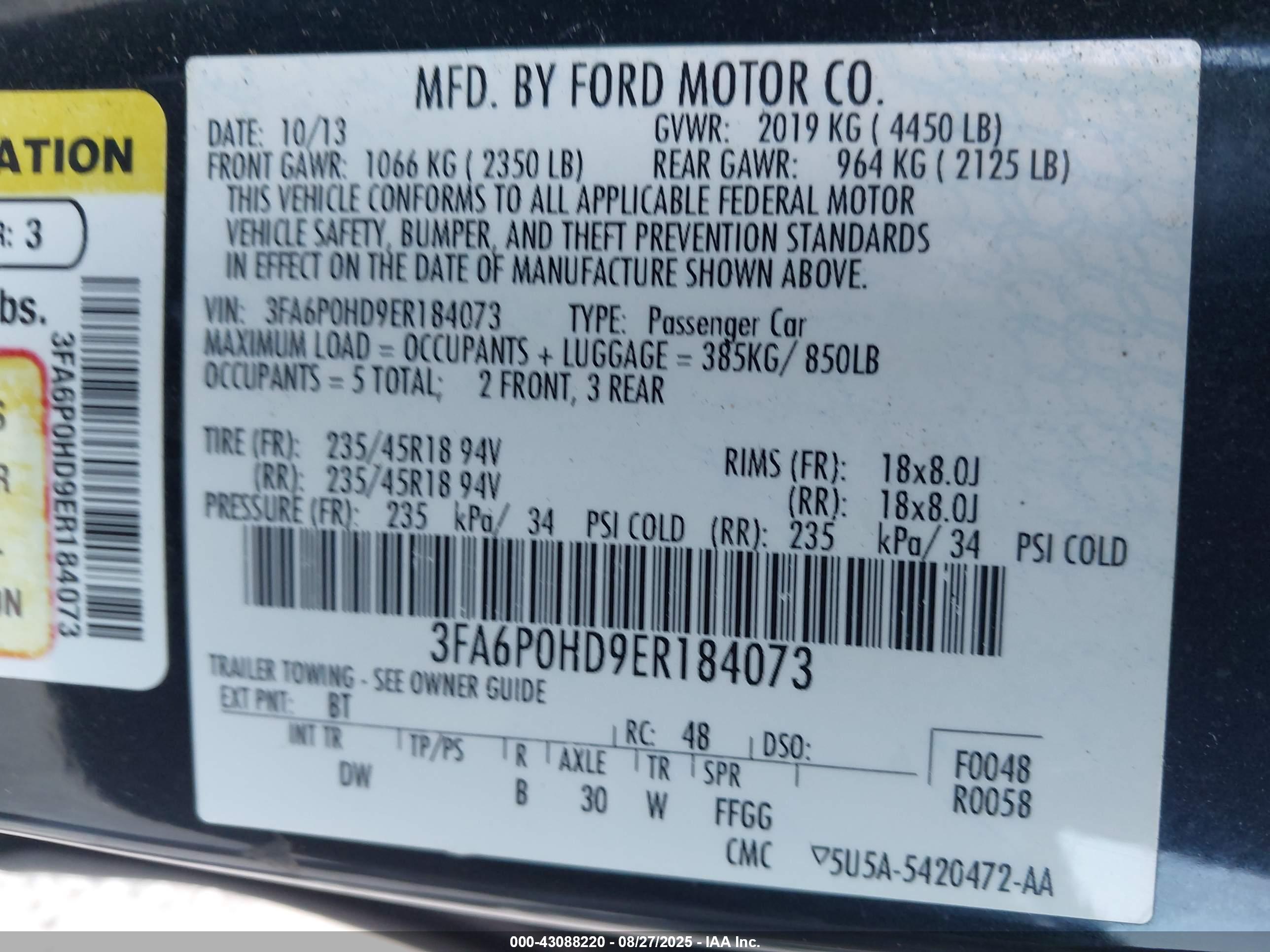 FORD FUSION image 9