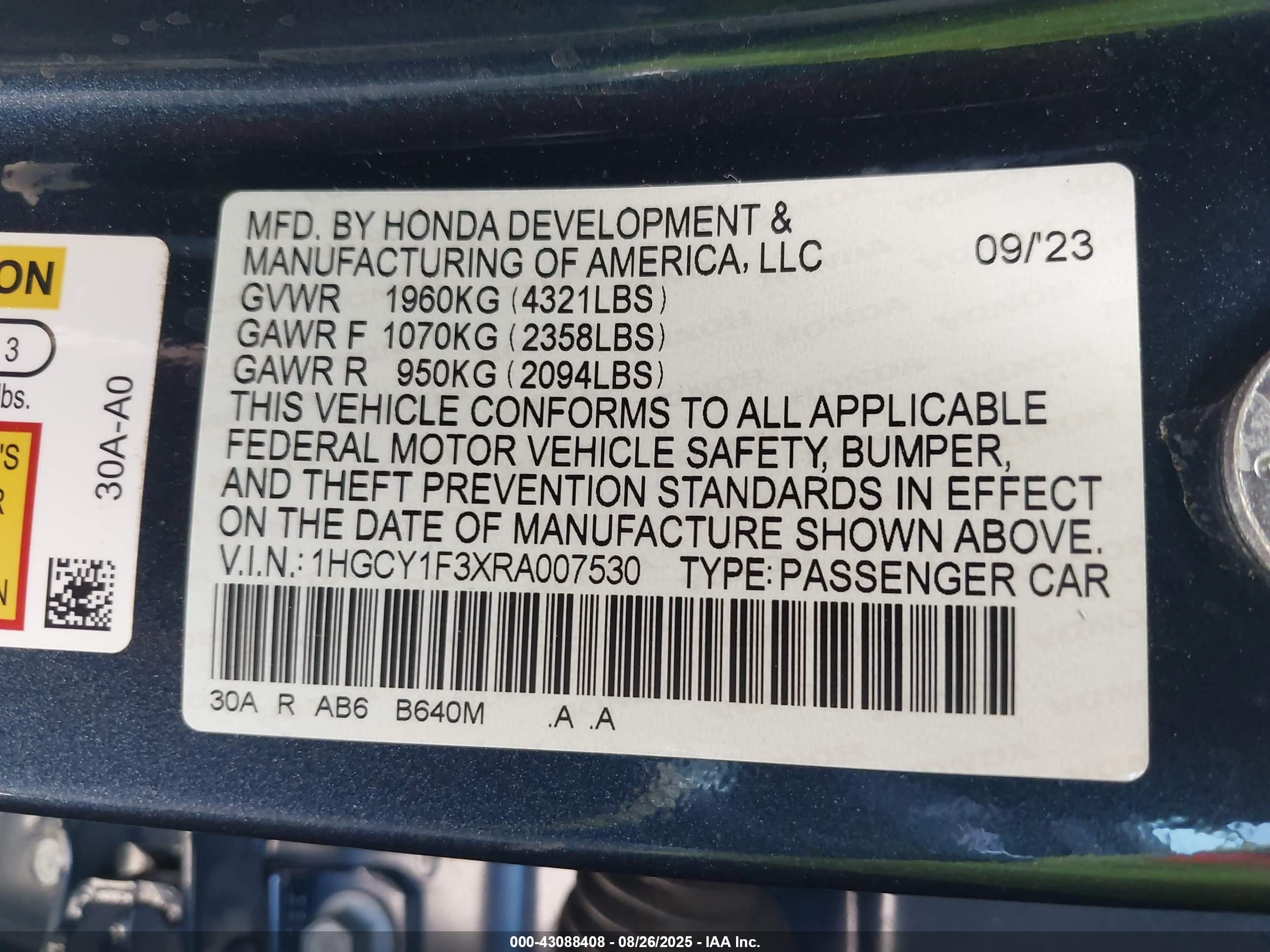 HONDA ACCORD image 9
