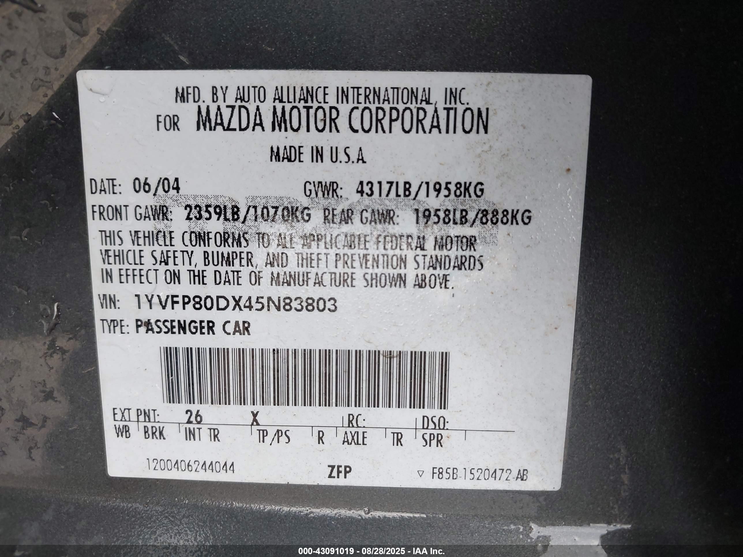 MAZDA MAZDA6 image 9