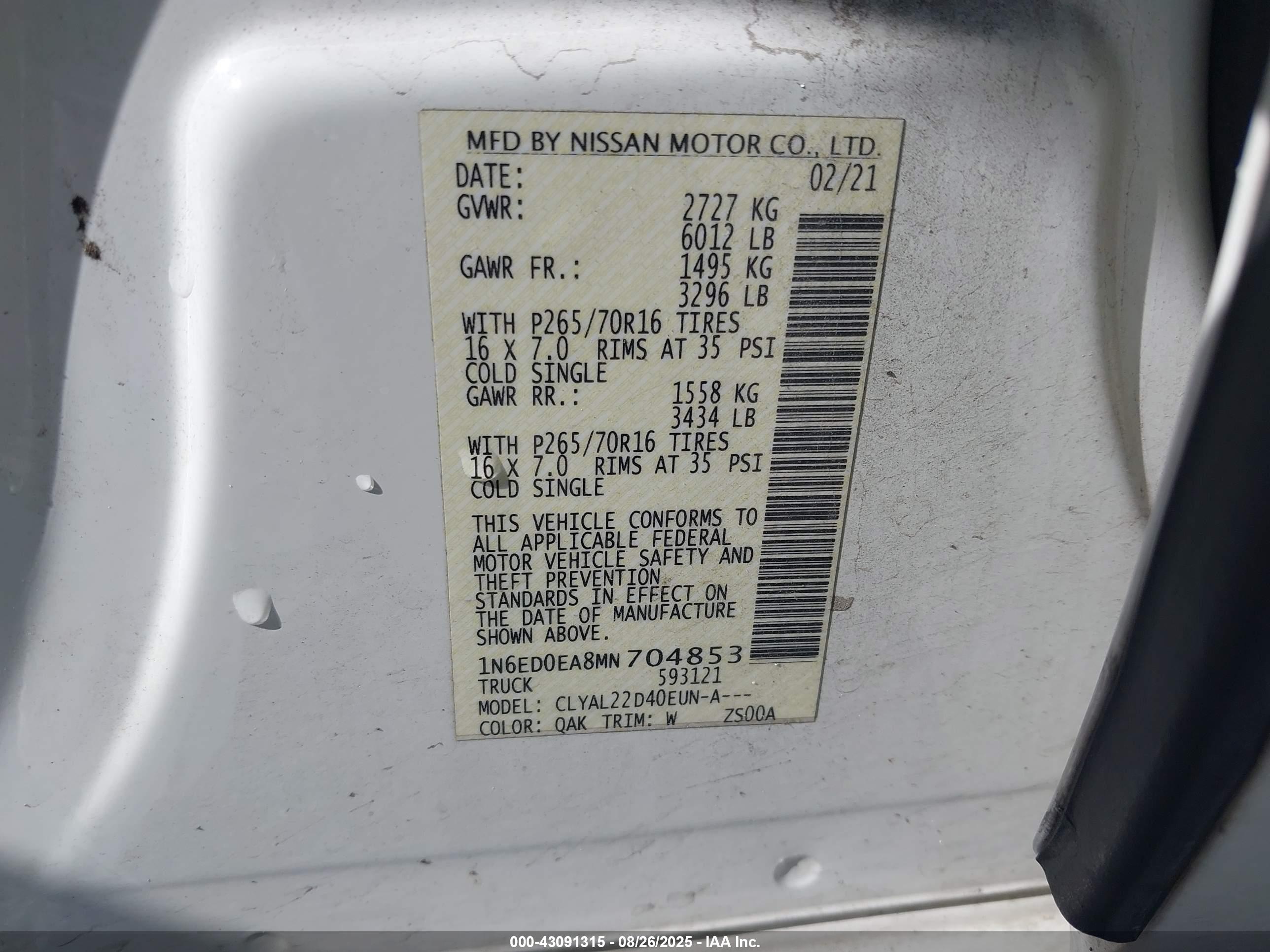 NISSAN FRONTIER image 9