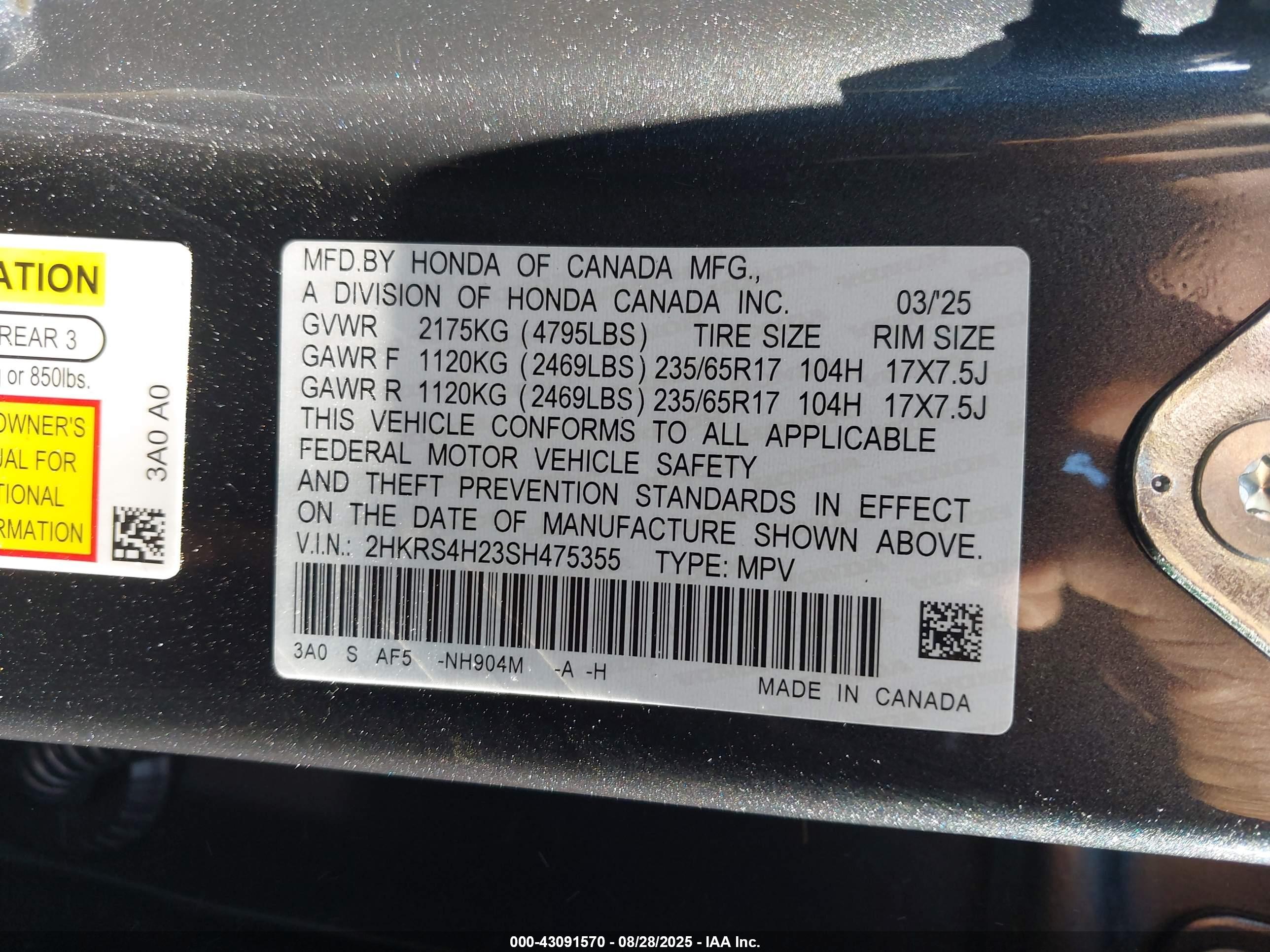 HONDA CR-V image 9