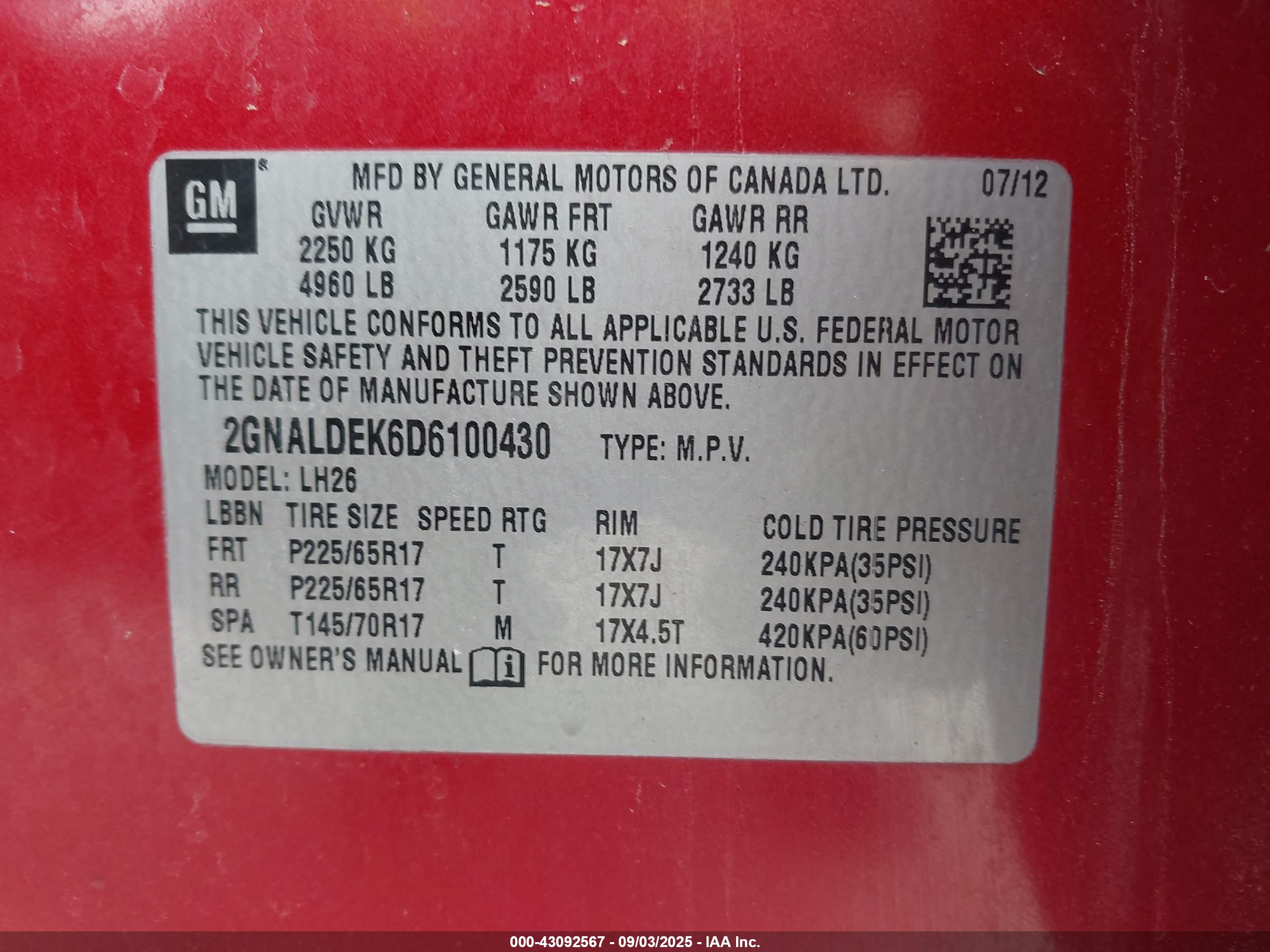 CHEVROLET EQUINOX image 9