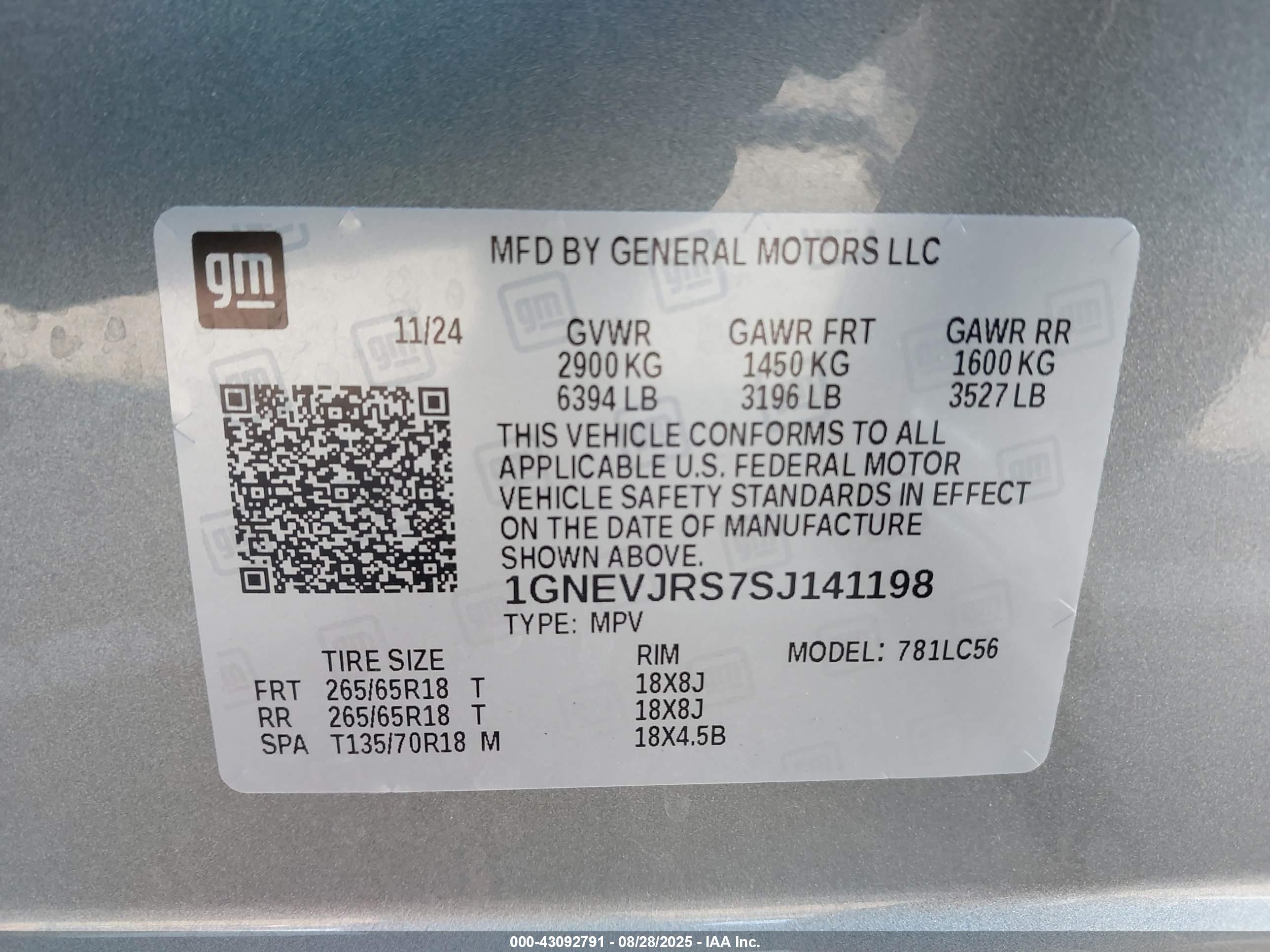 CHEVROLET TRAVERSE image 9
