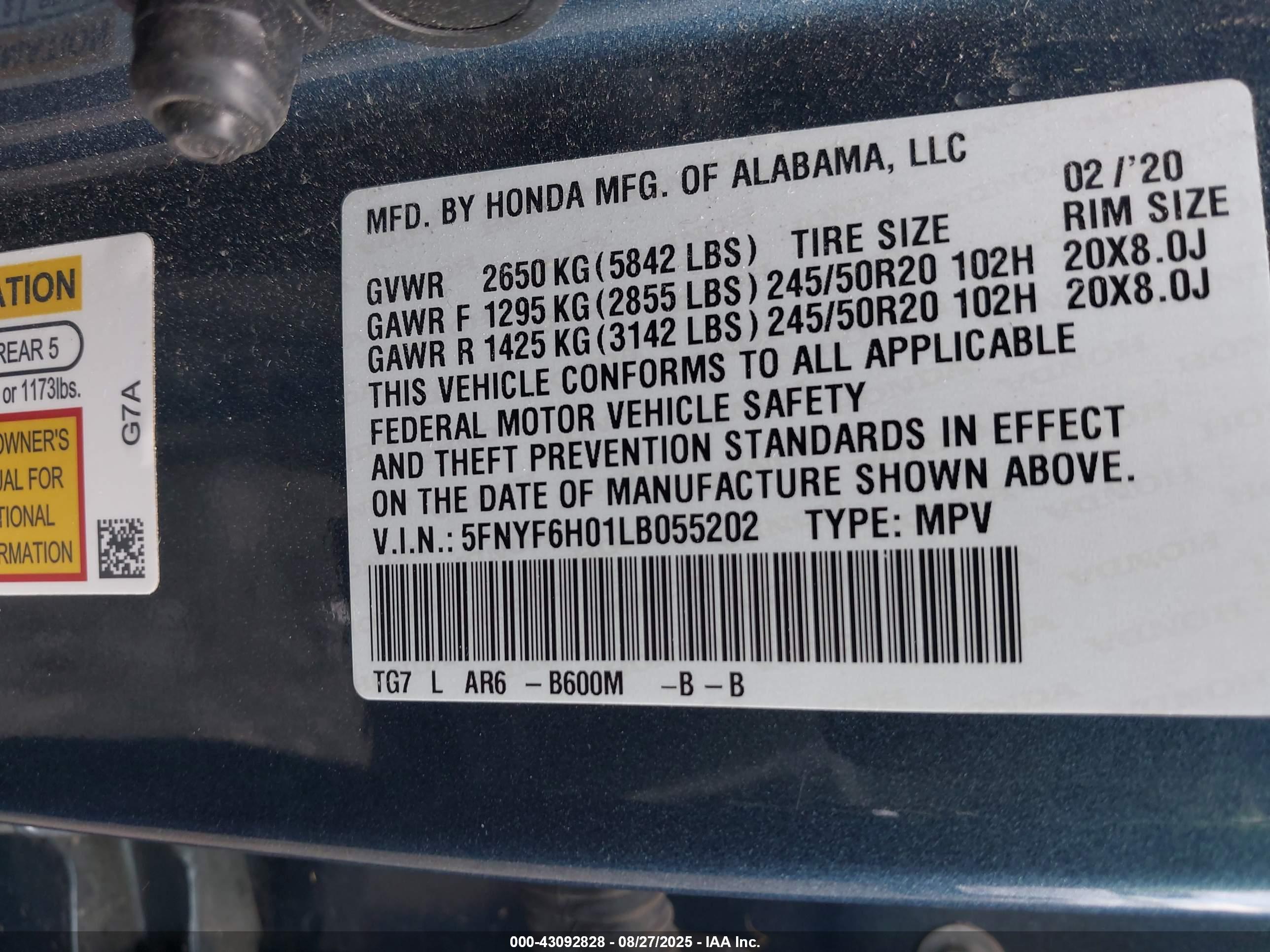 HONDA PILOT image 9