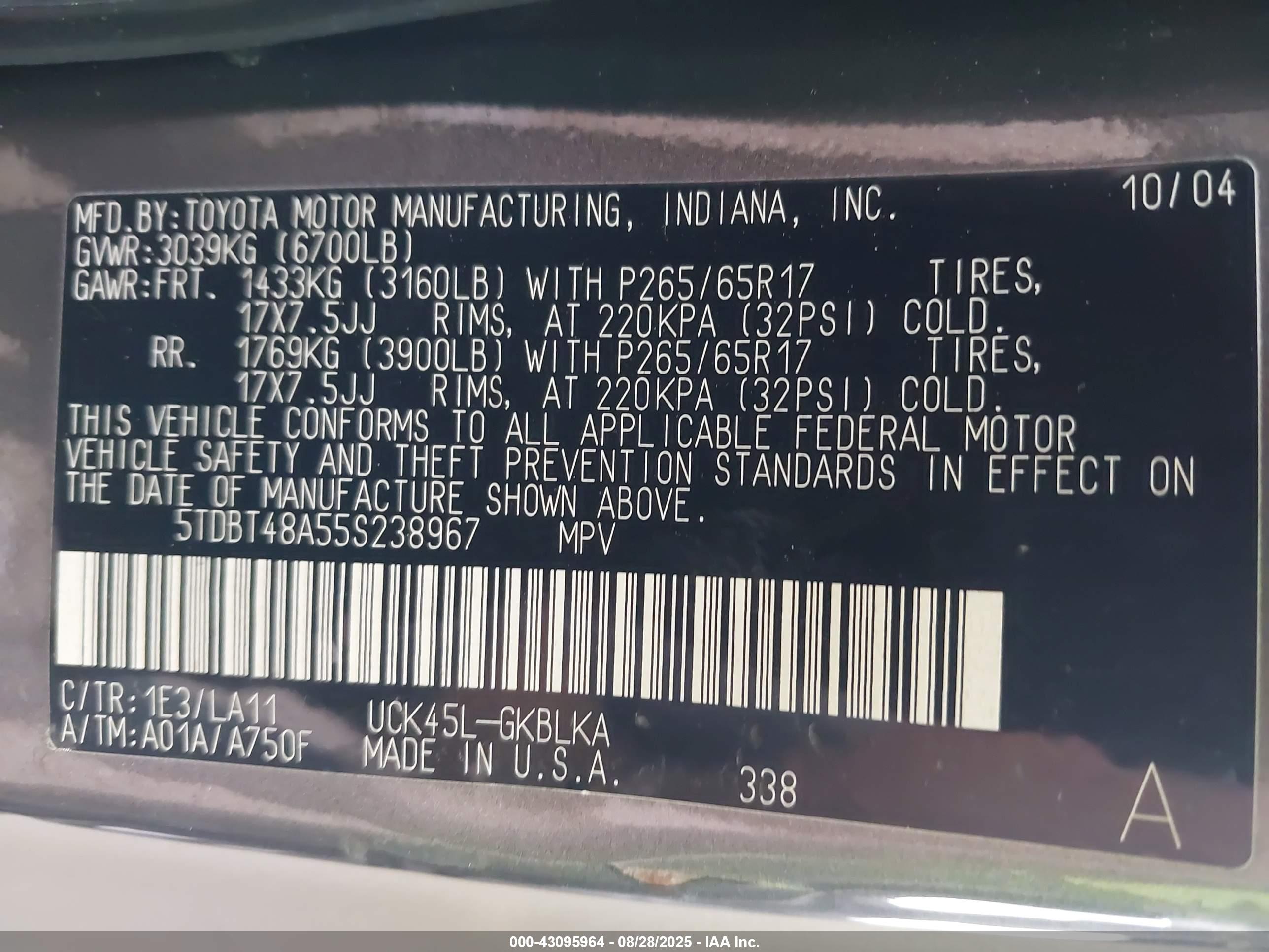 TOYOTA SEQUOIA image 9