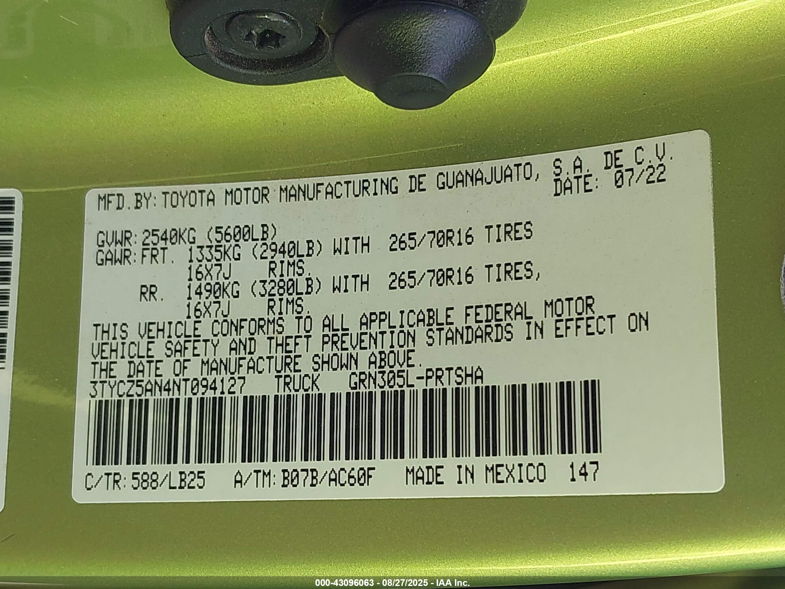 TOYOTA TACOMA image 9