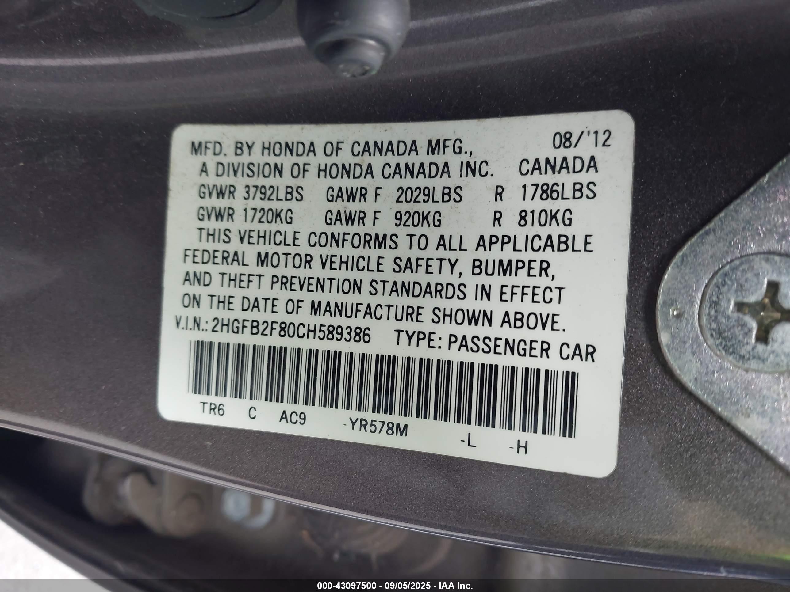 HONDA CIVIC image 9