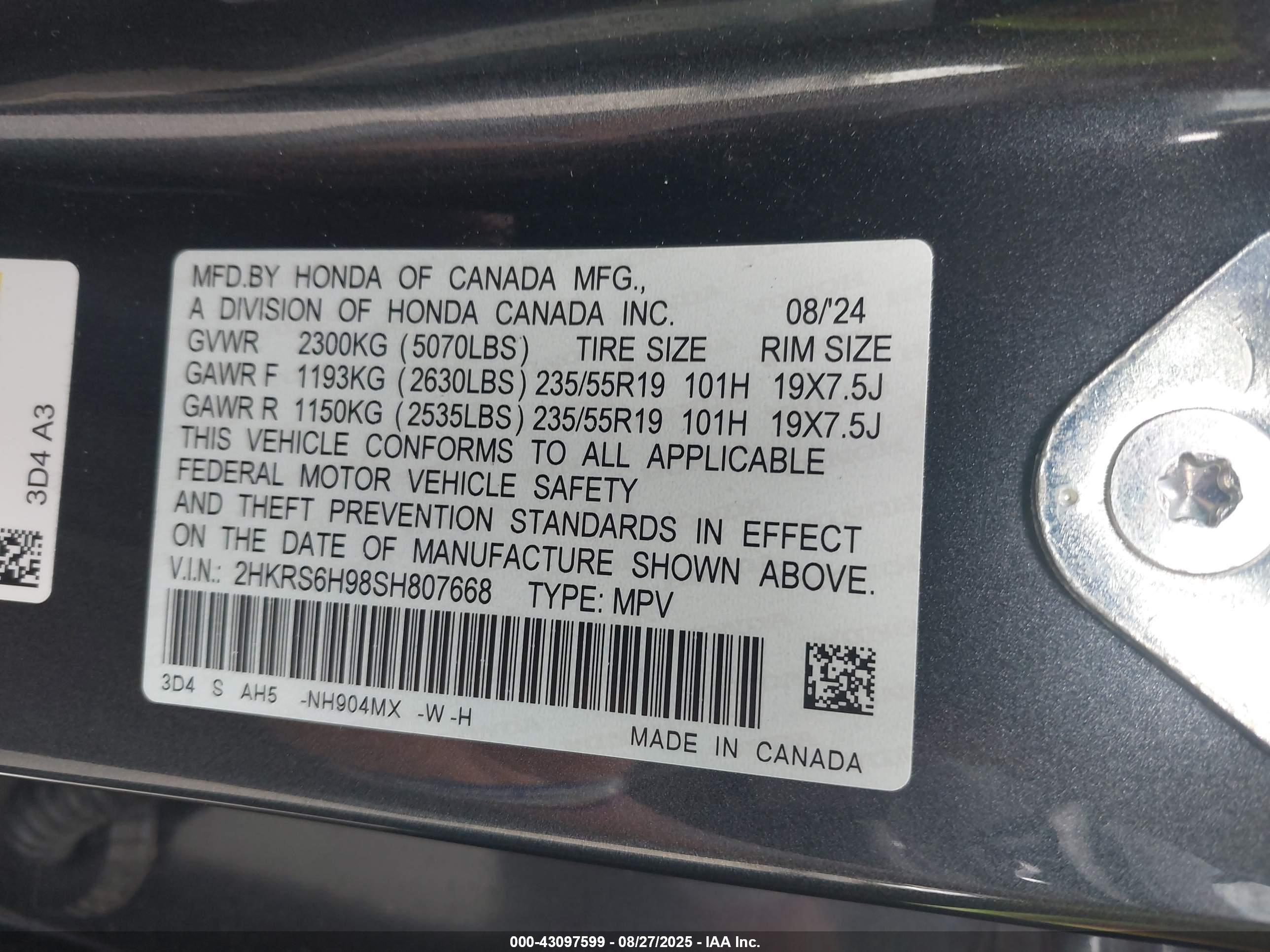 HONDA CR-V image 9