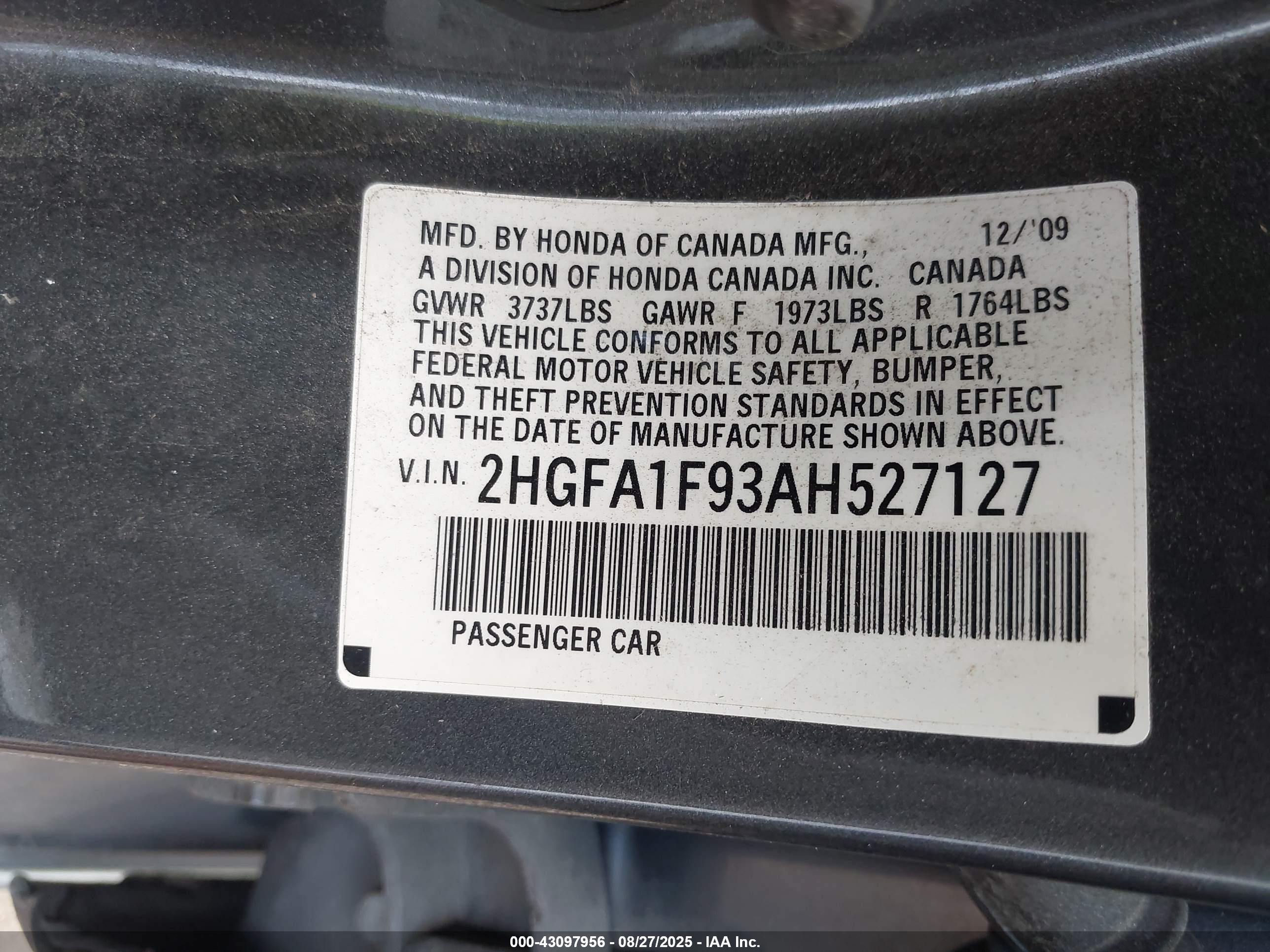 HONDA CIVIC image 9