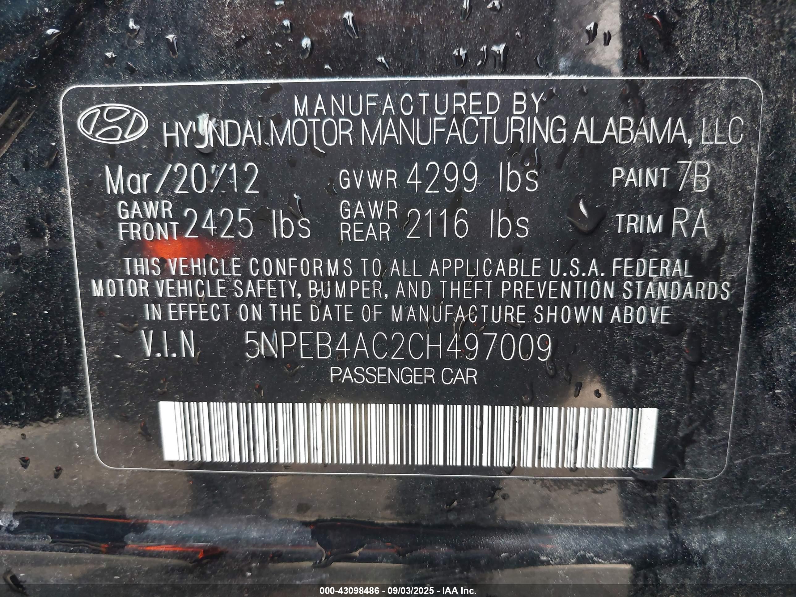 HYUNDAI SONATA image 9