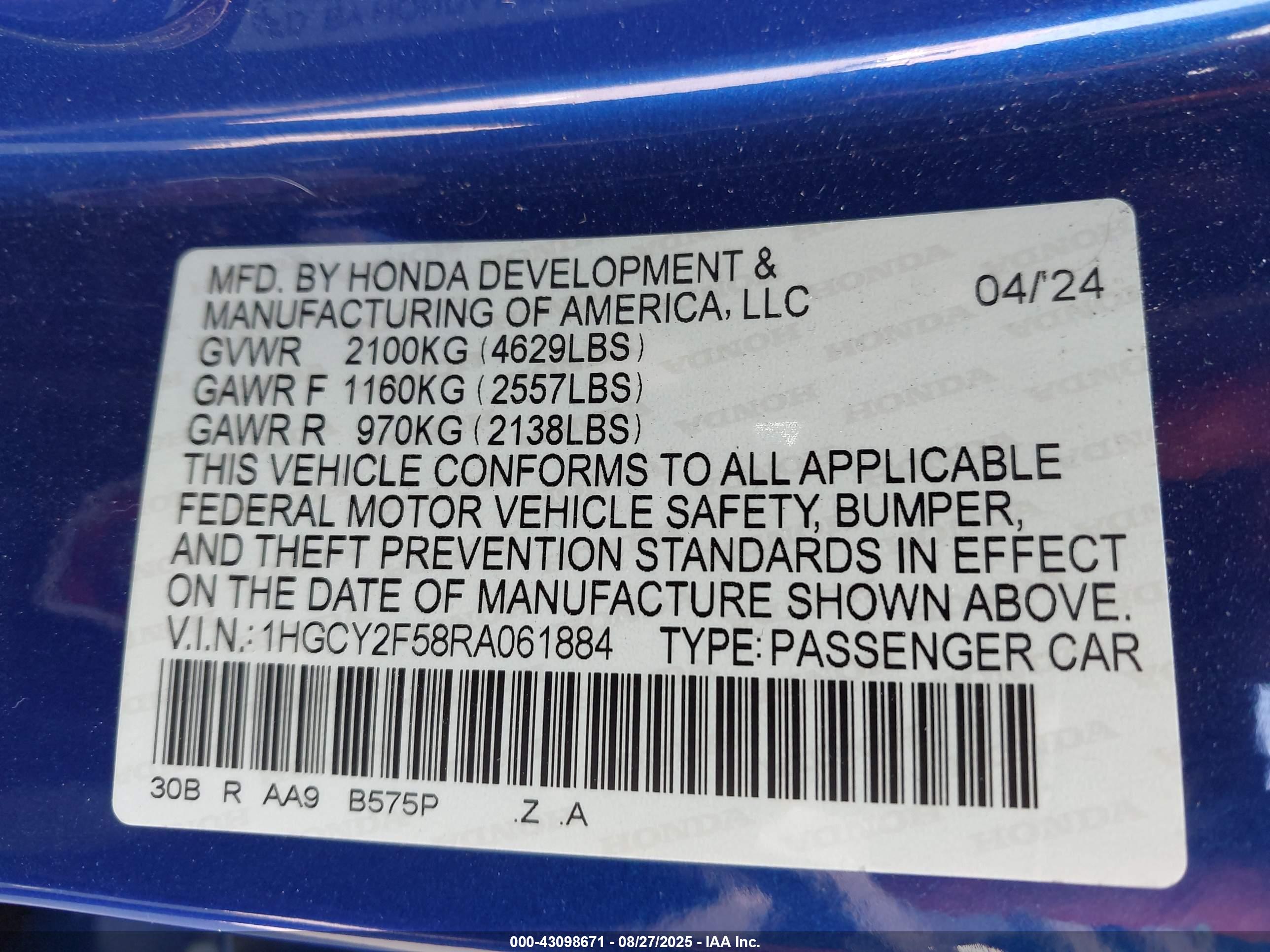 HONDA ACCORD image 9