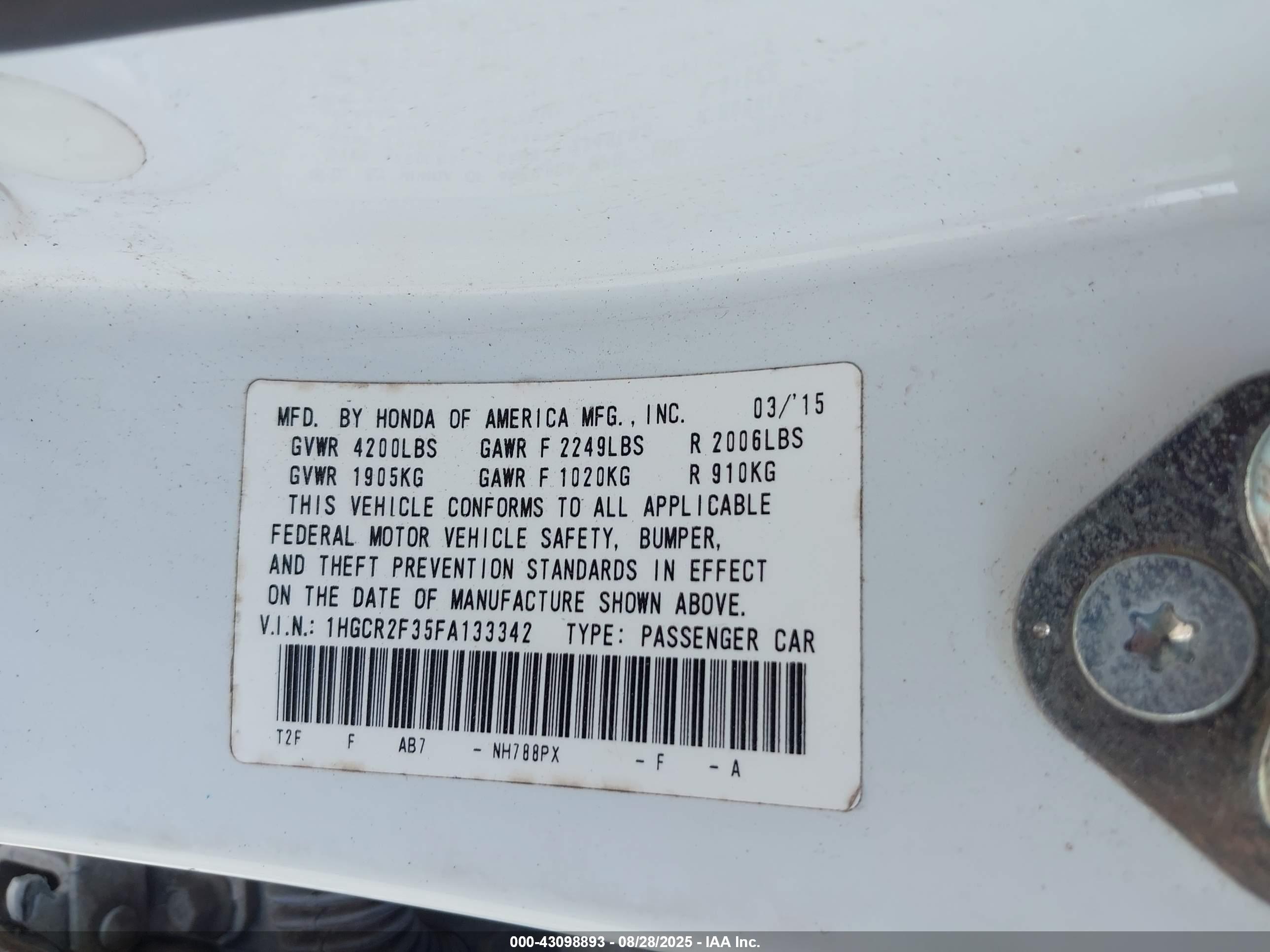 HONDA ACCORD image 9