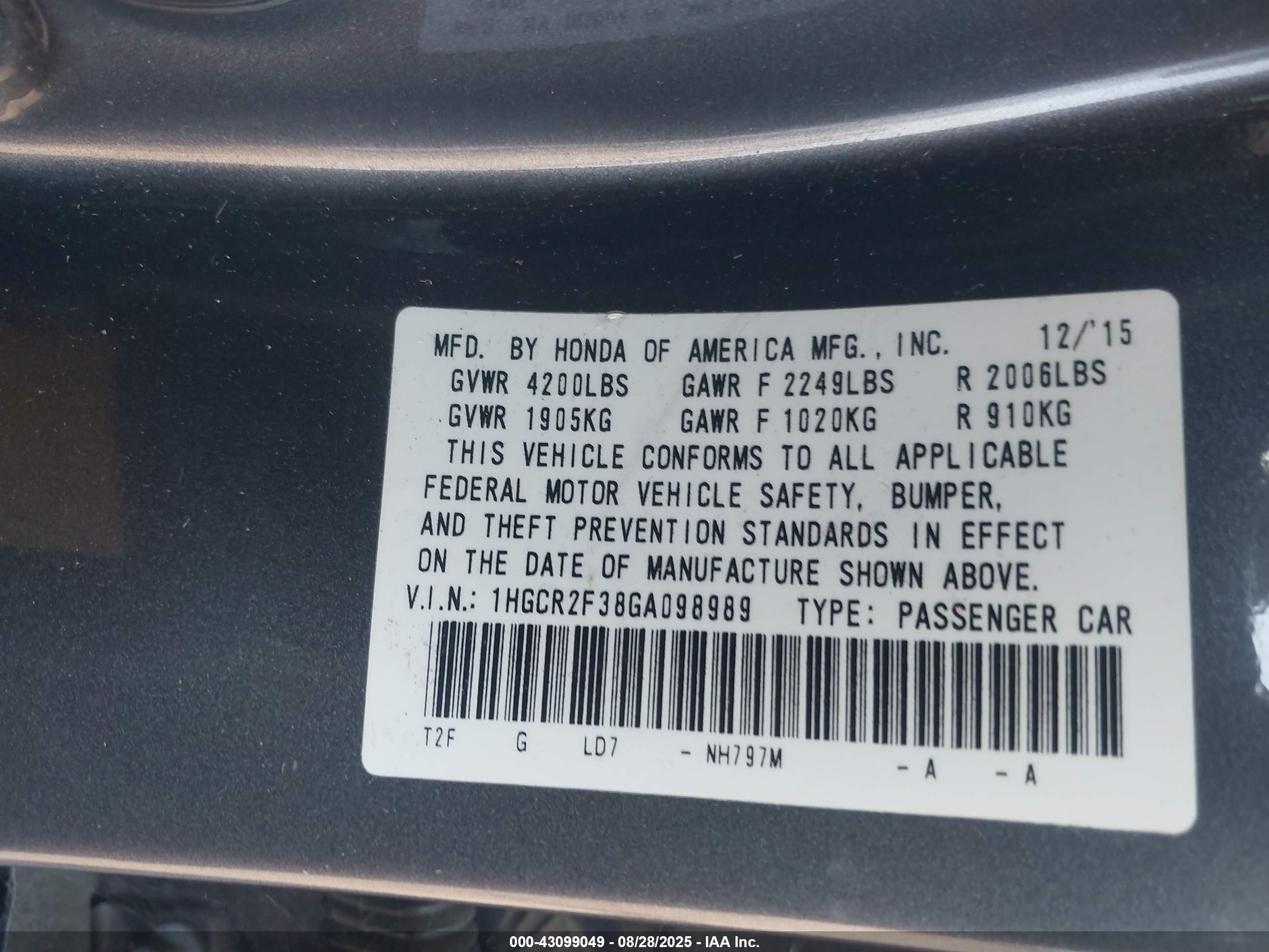 HONDA ACCORD image 9