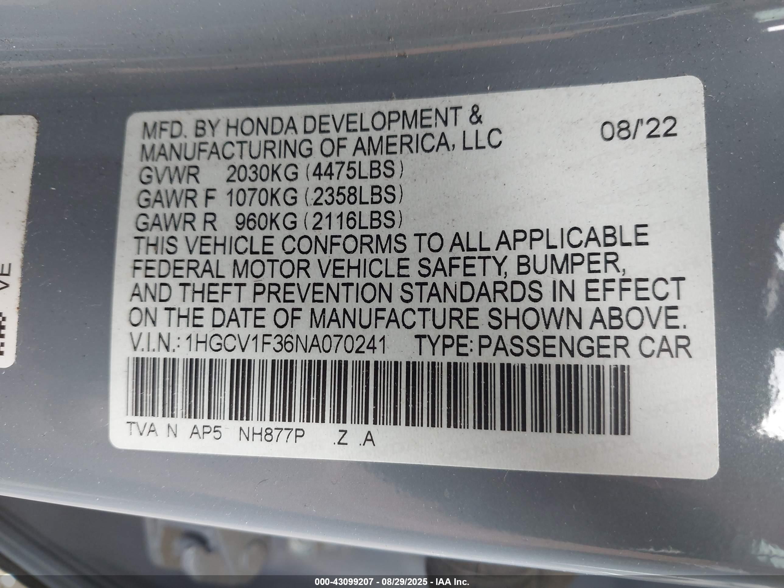 HONDA ACCORD image 9
