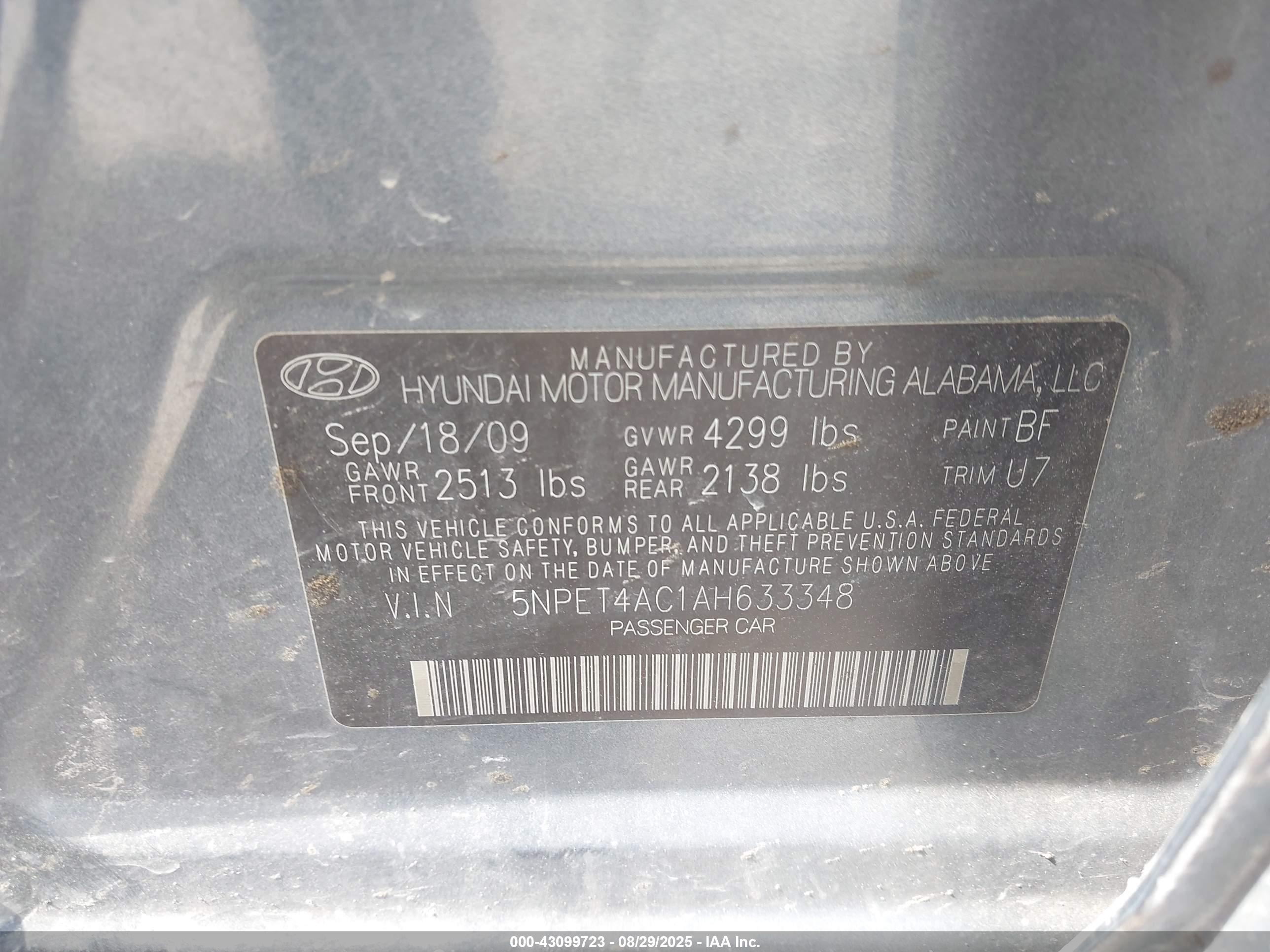 HYUNDAI SONATA image 9