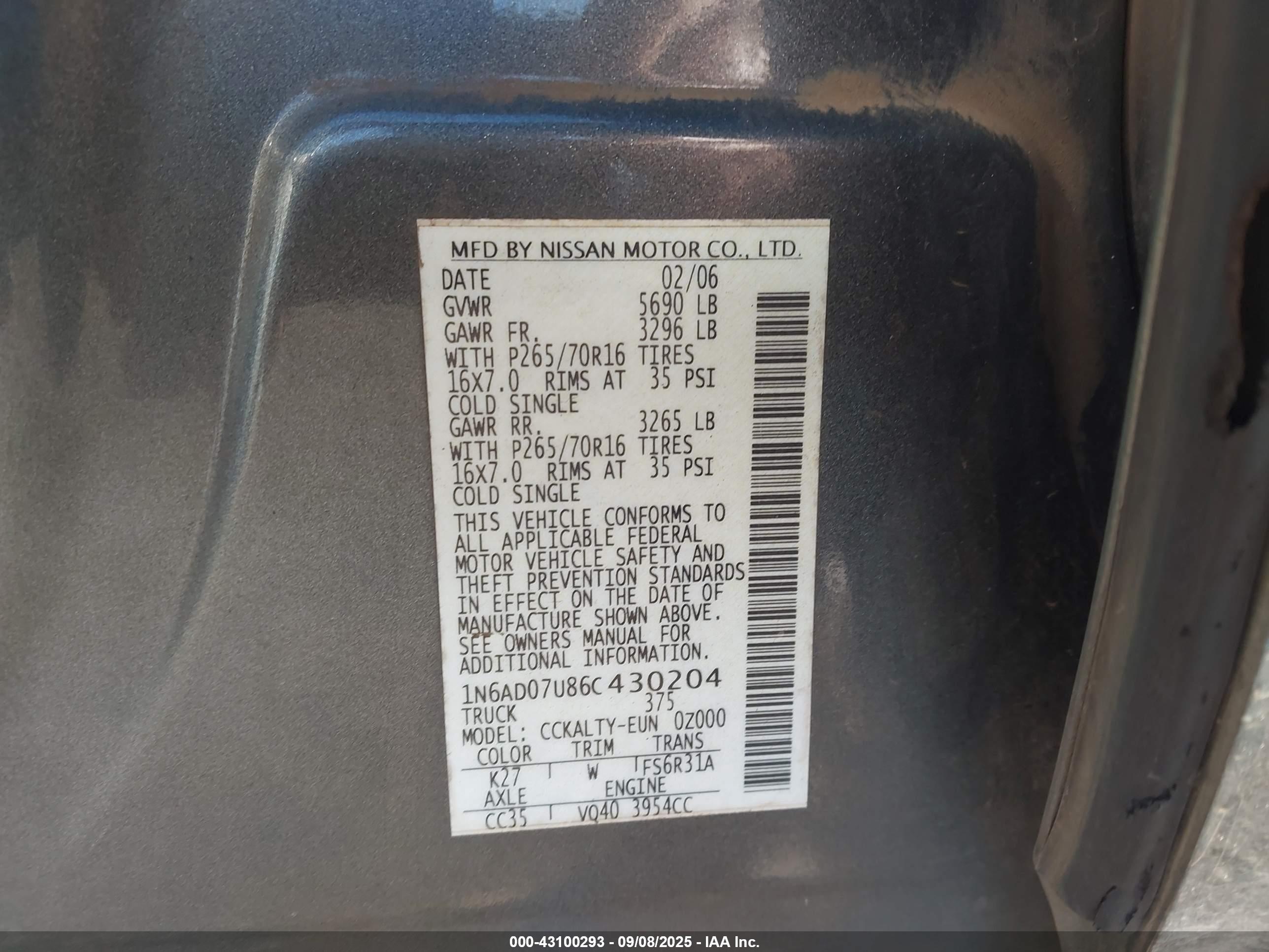 NISSAN FRONTIER image 9