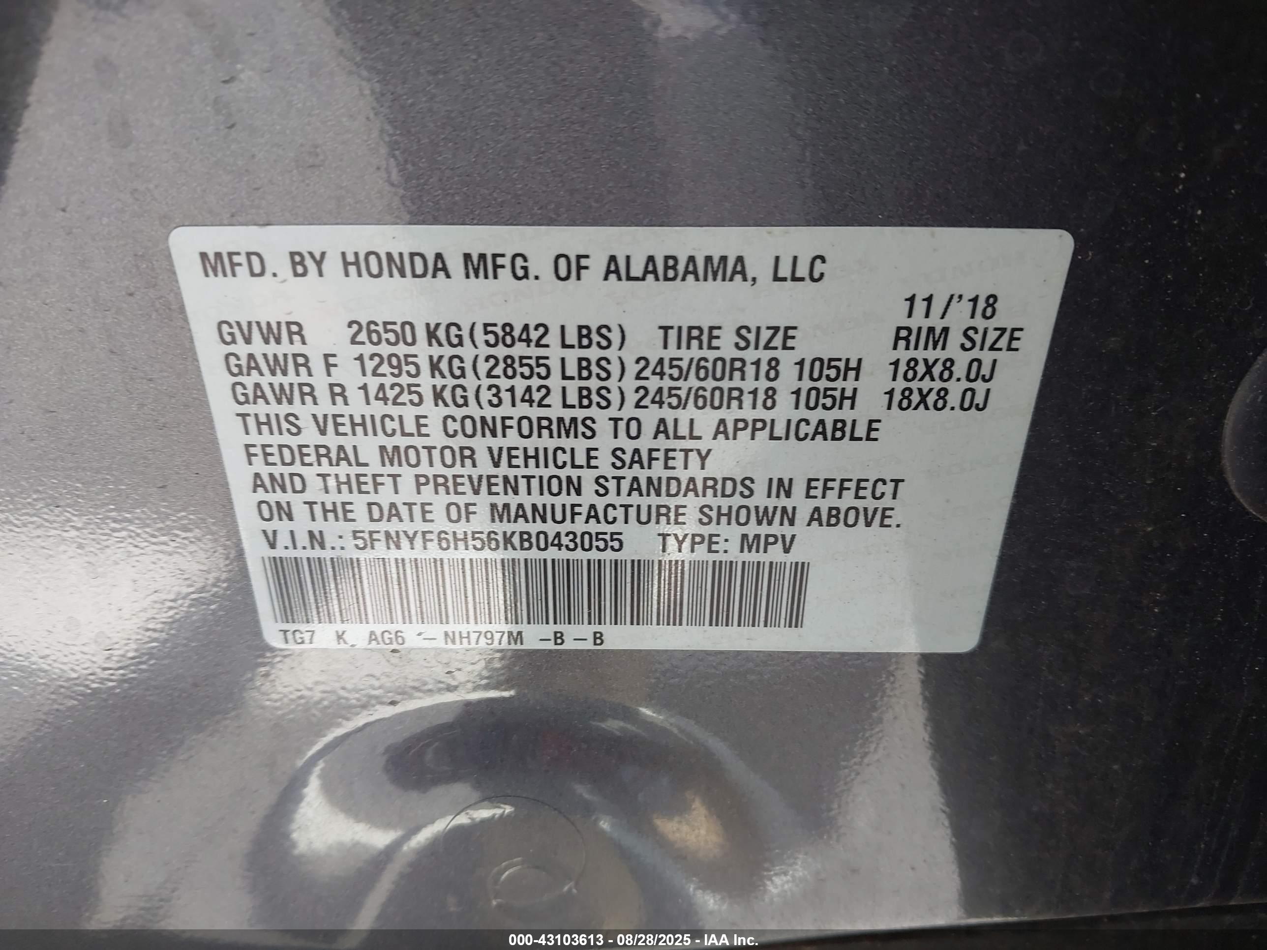 HONDA PILOT image 9