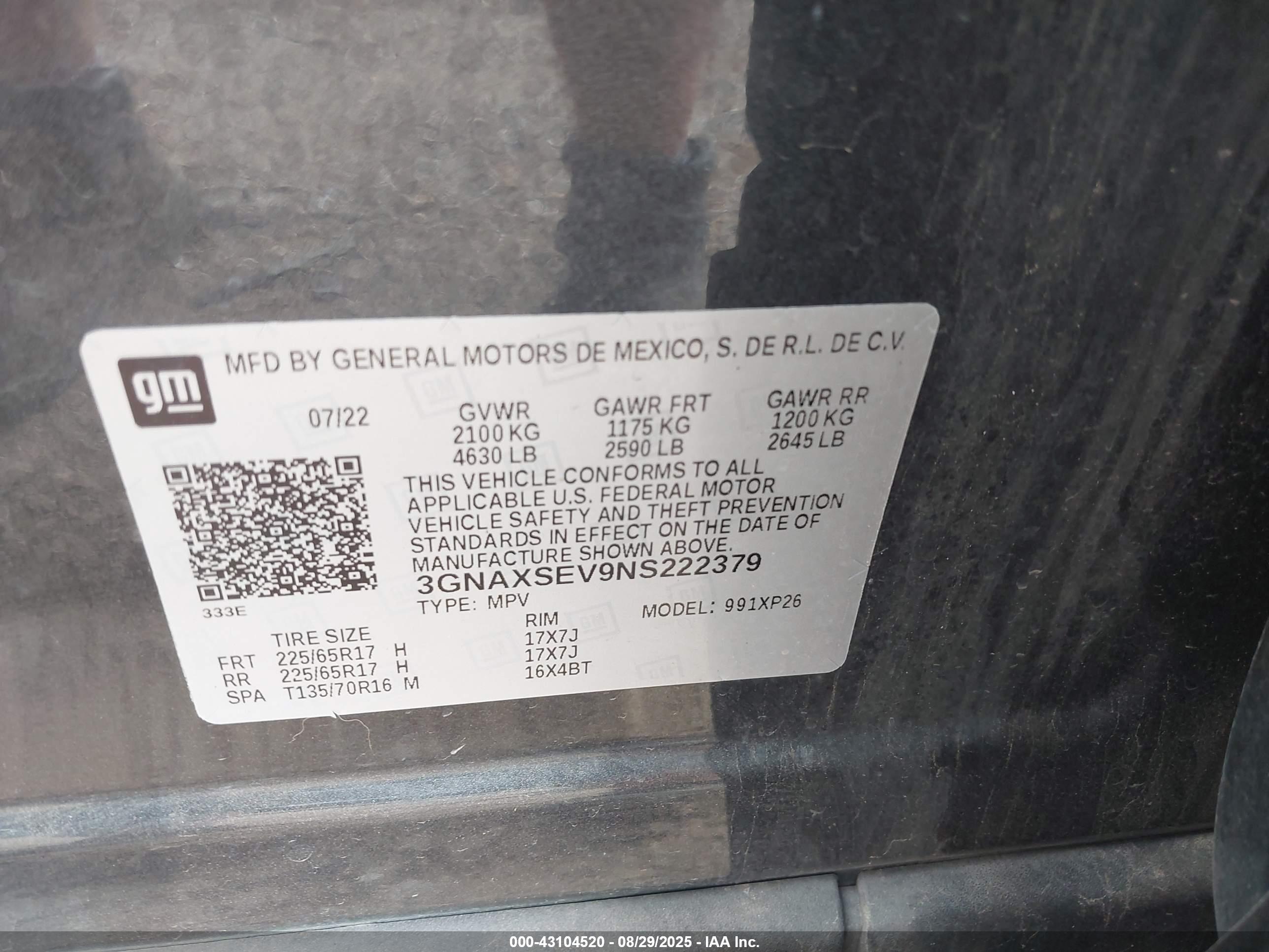 CHEVROLET EQUINOX image 9