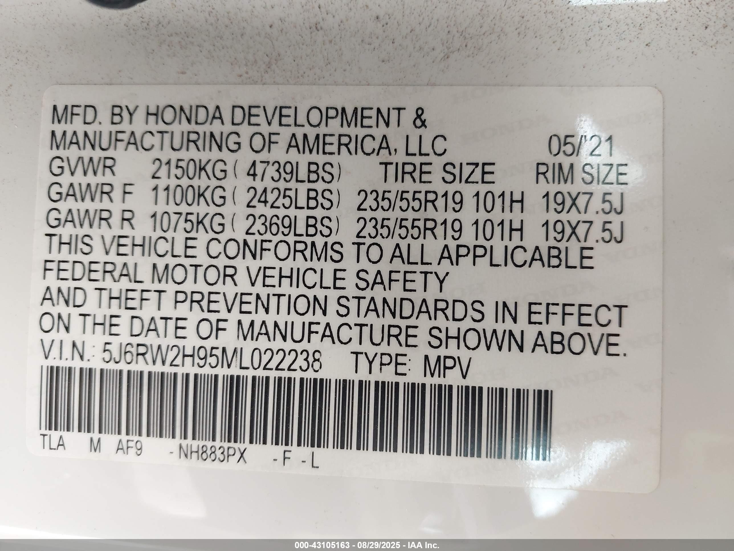 HONDA CR-V image 9