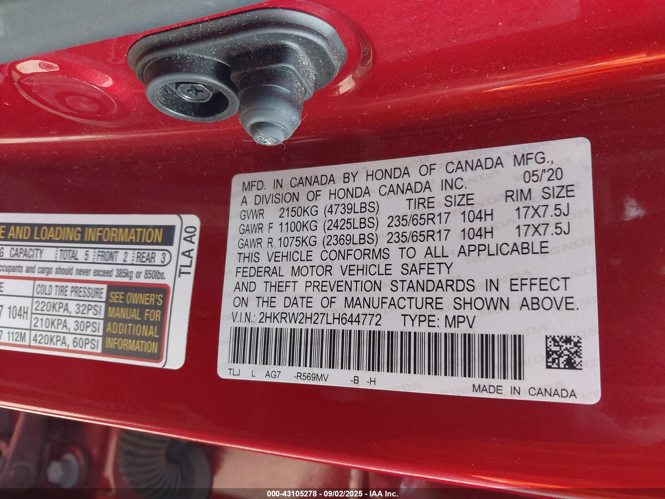 HONDA CR-V image 9